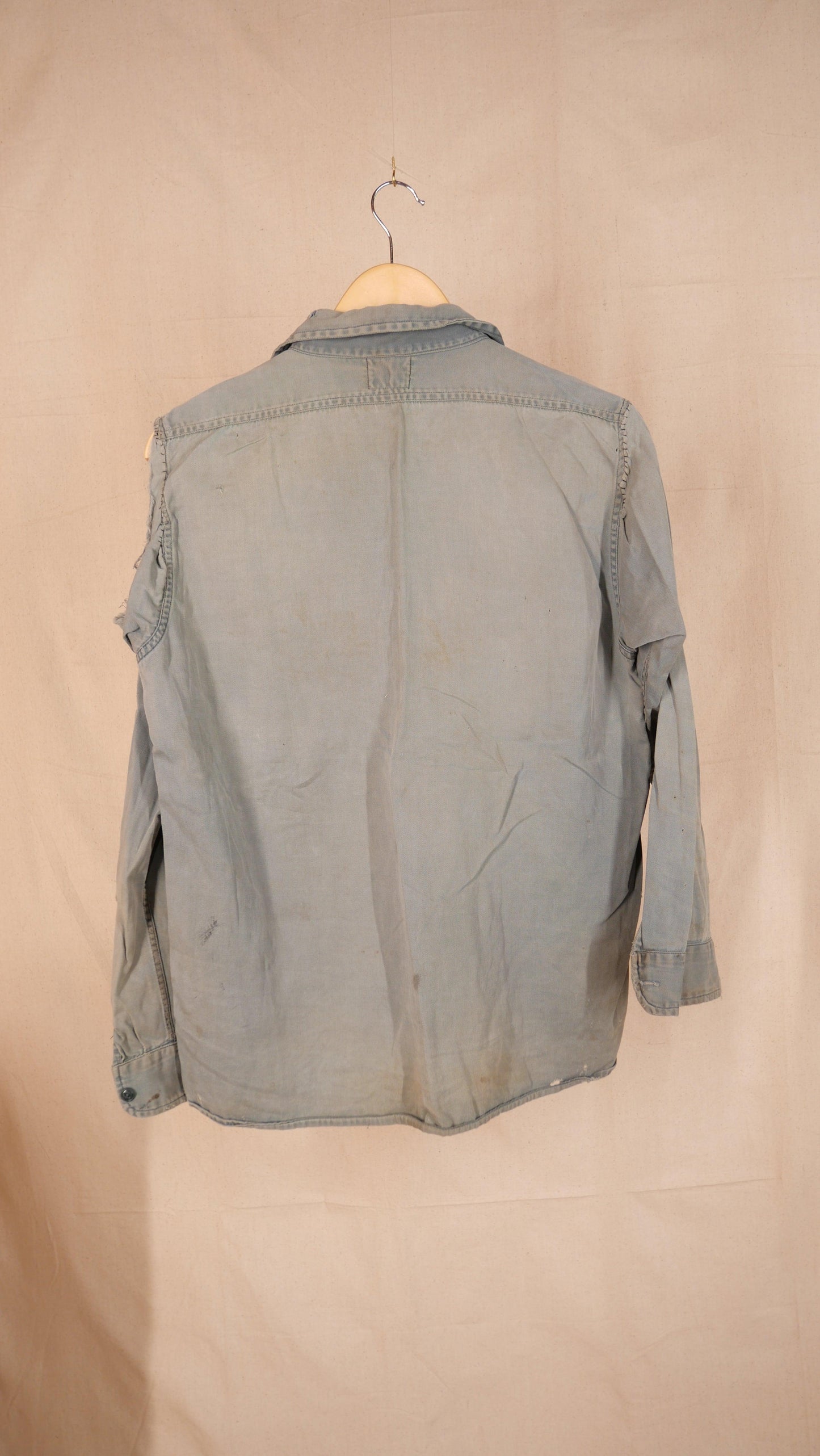 1960s Repaired Work Shirt | M