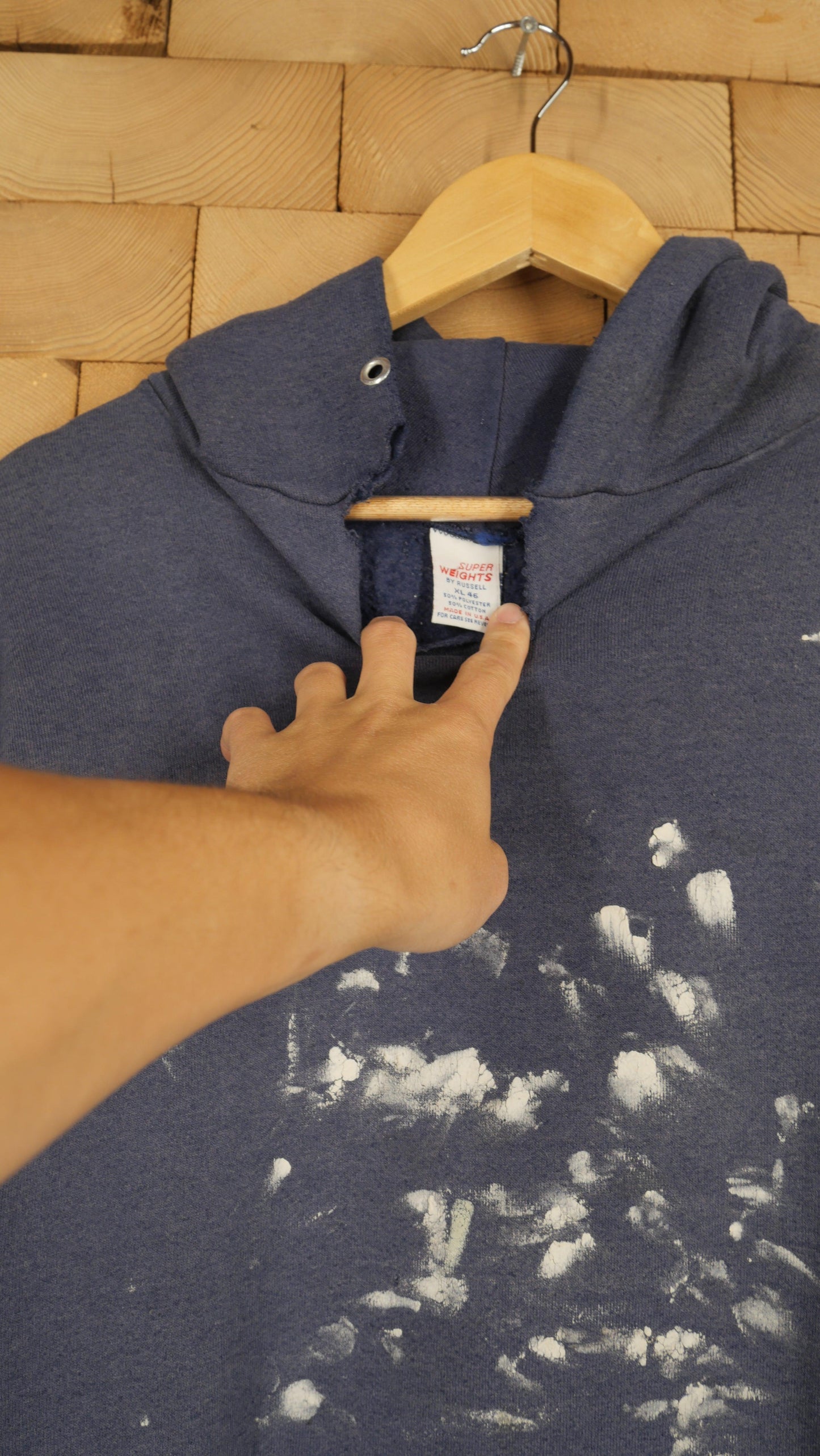 1990s Distressed Hoodie | L