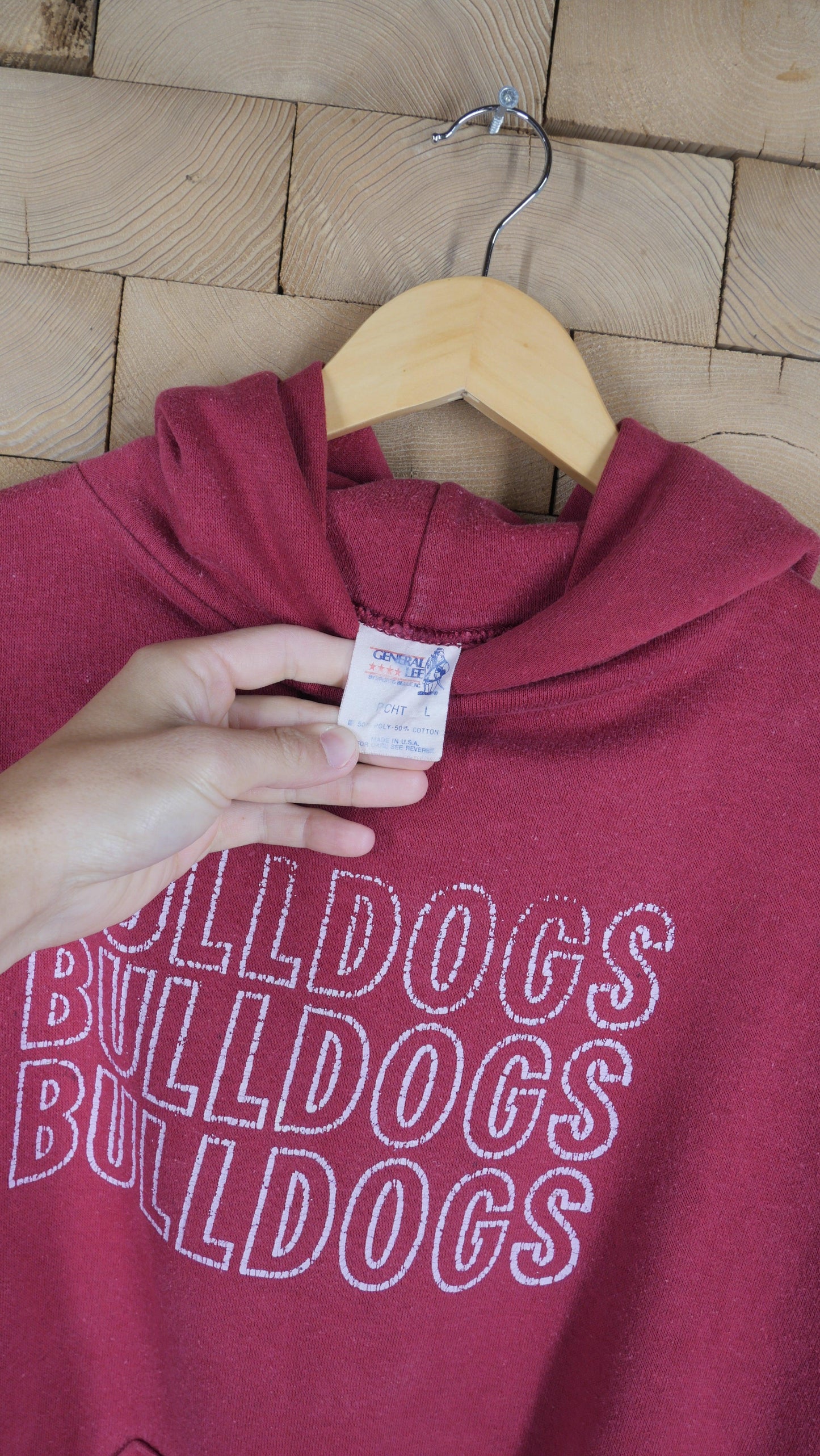 1980s Boxy Bulldogs Hoodie | L