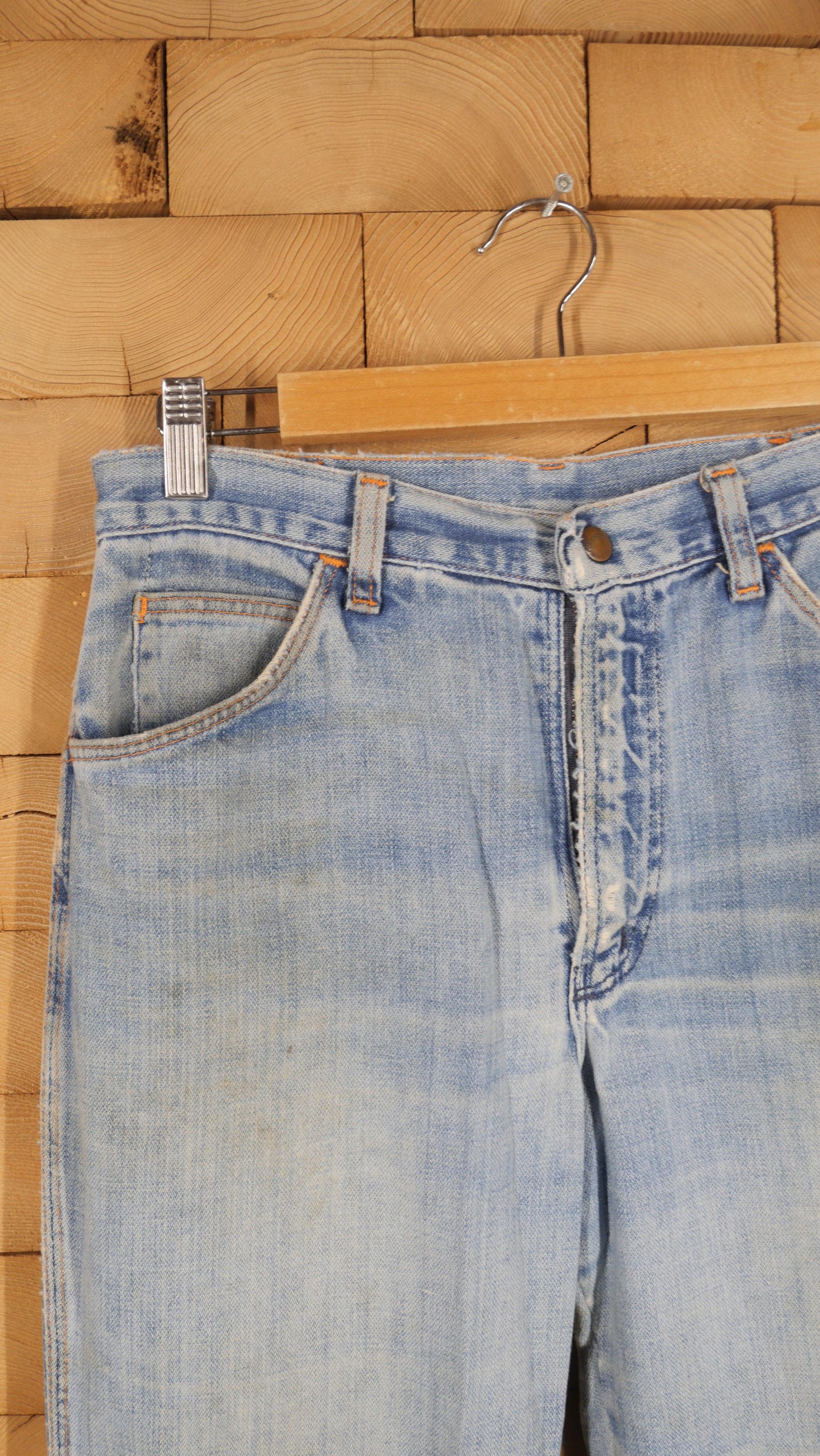 1970s Distressed Wrangler Denim | 30