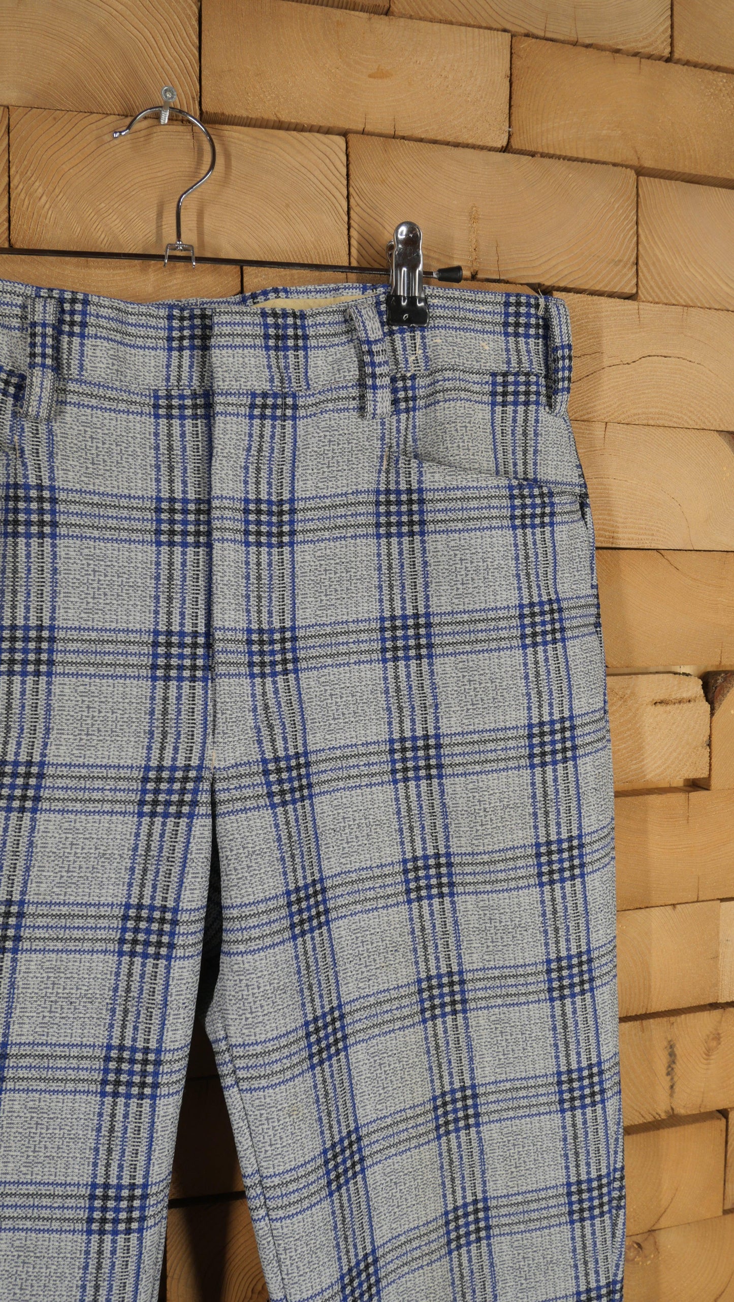 1970s Patterned Flared Slacks | 34