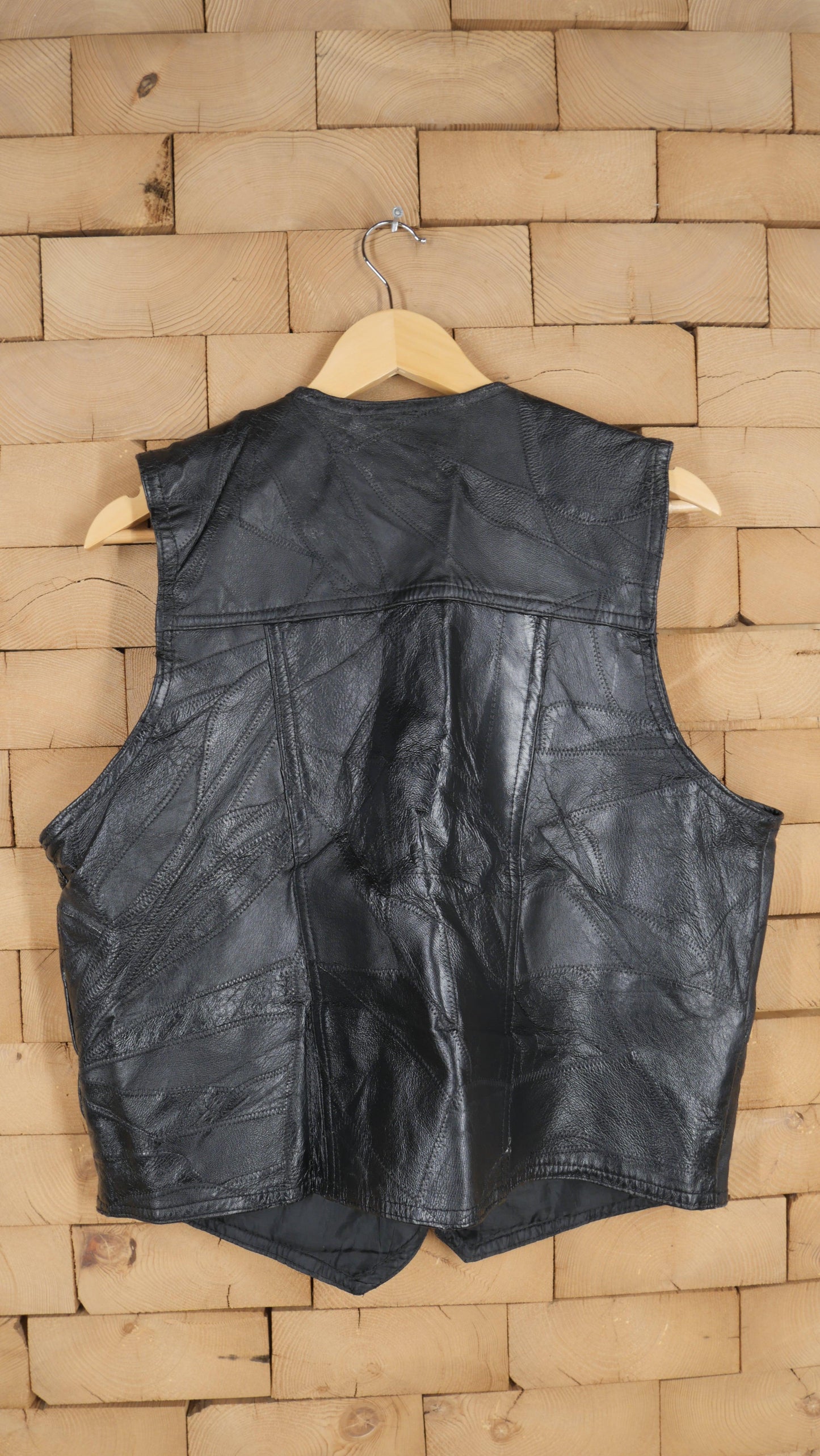 1980s Leather Vest | L