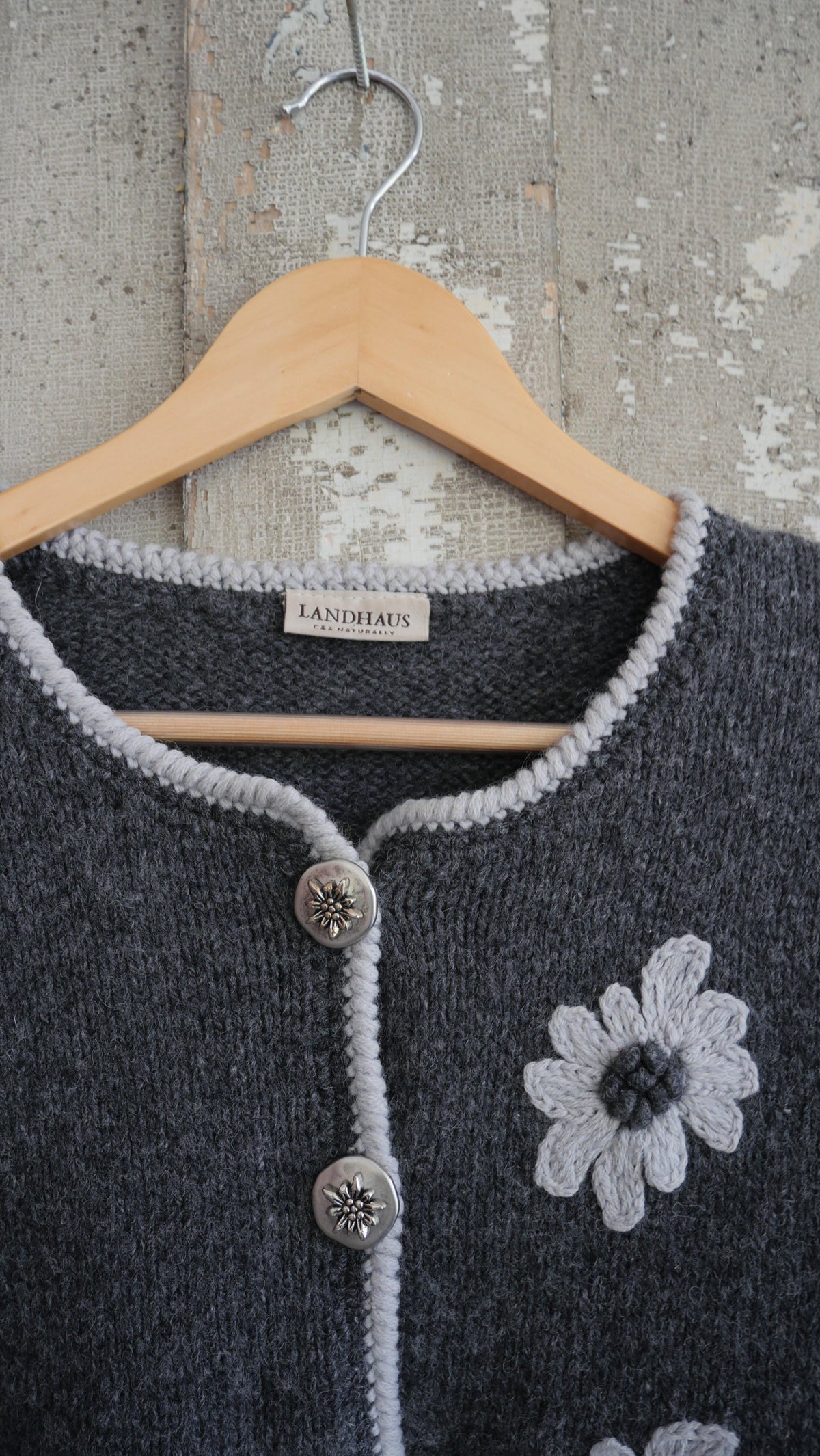 1990s Flower Cardigan | M