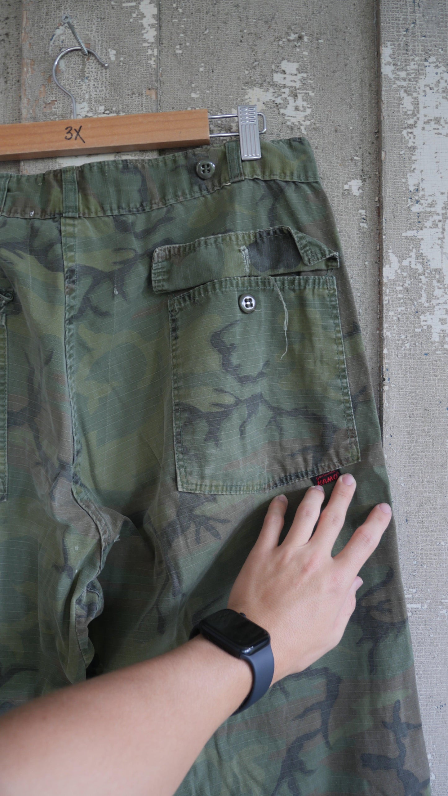 1970s Camo Baggy Pants | 35