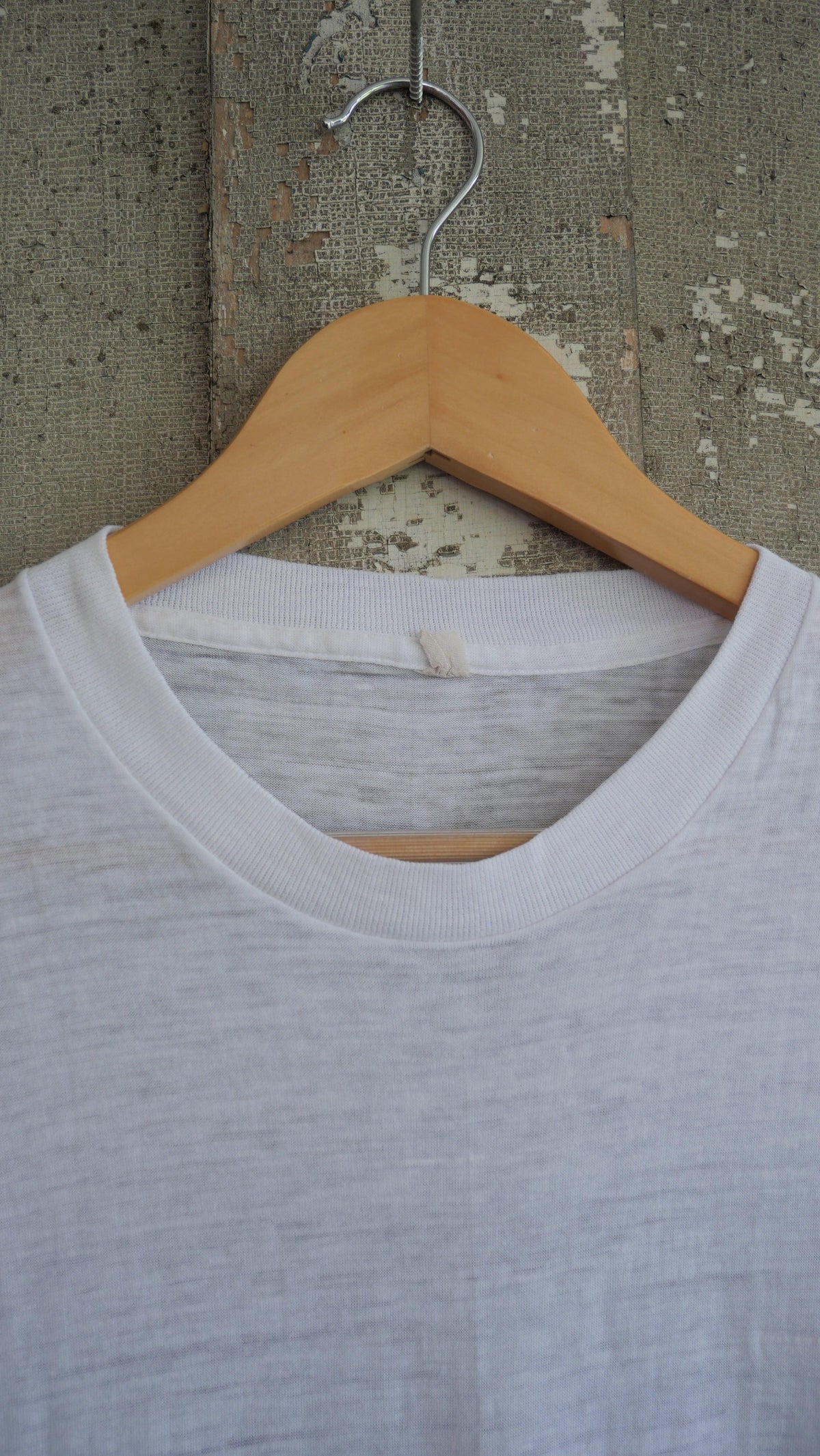 1970s Blank White Tee | M