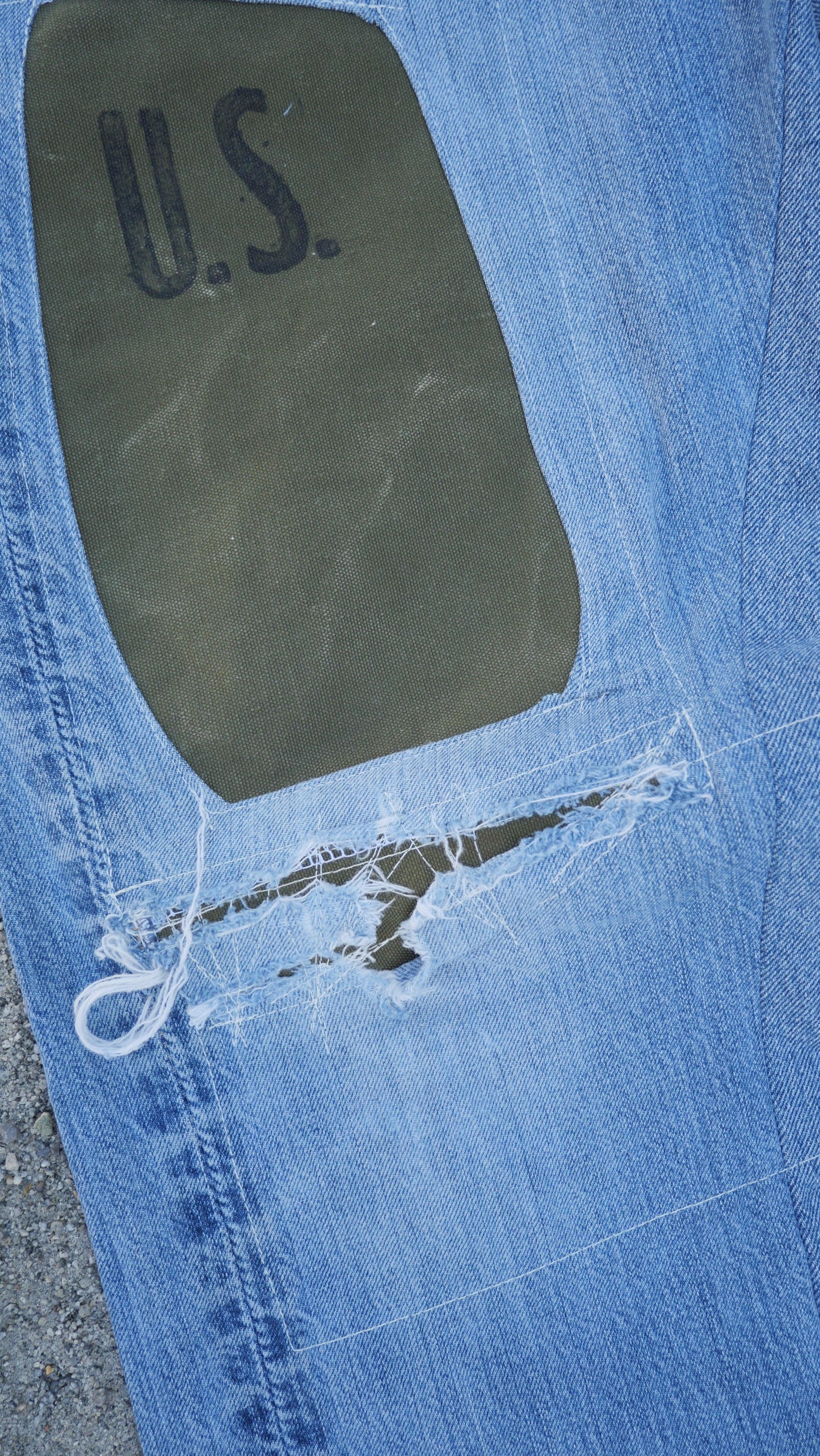 Fighter Patchwork Denim