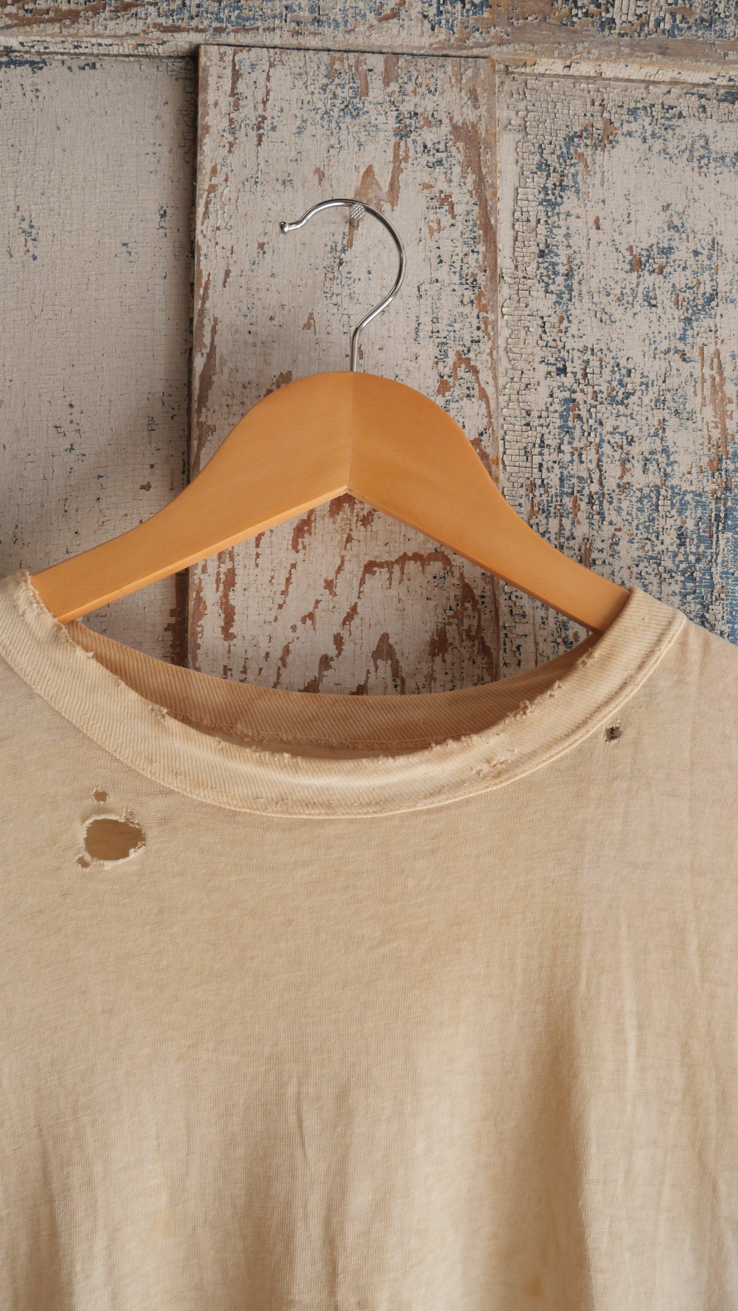 1960s Thrashed White Tee | L