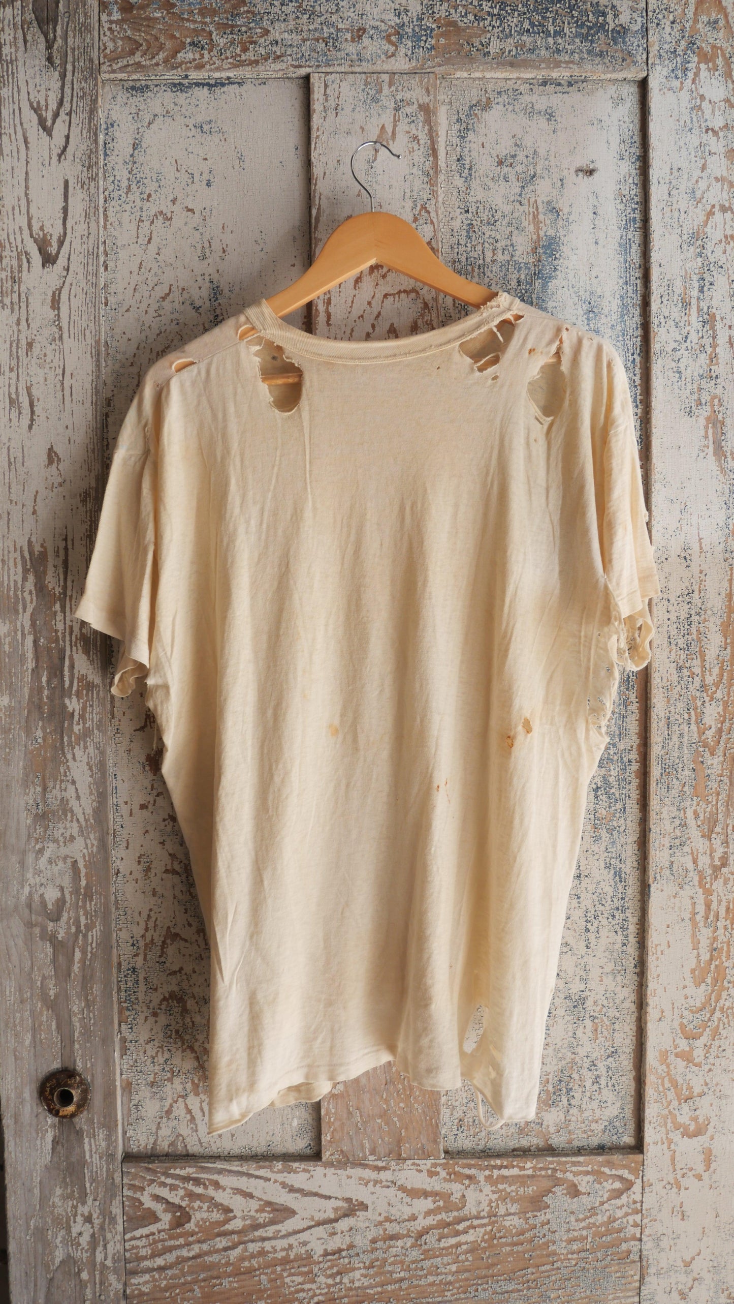 1960s Thrashed White Tee | L