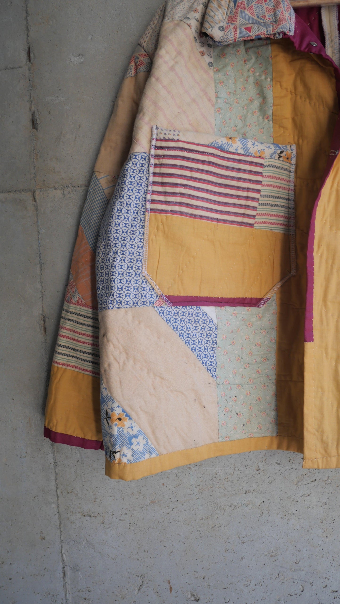 1960s Traditional Quilt Chore Jacket | M