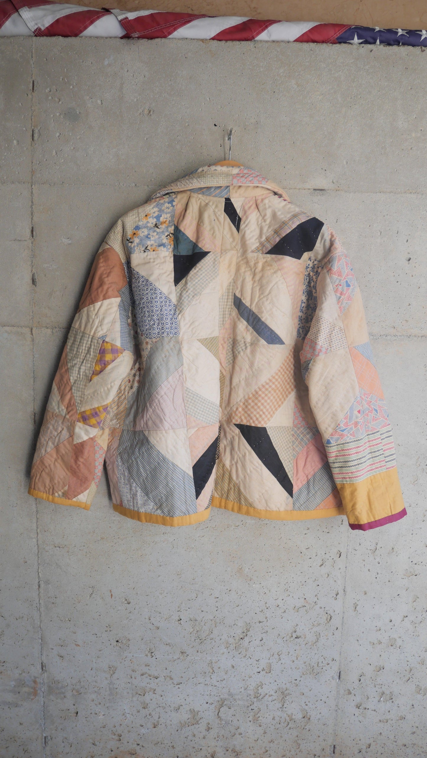 1960s Traditional Quilt Chore Jacket | M