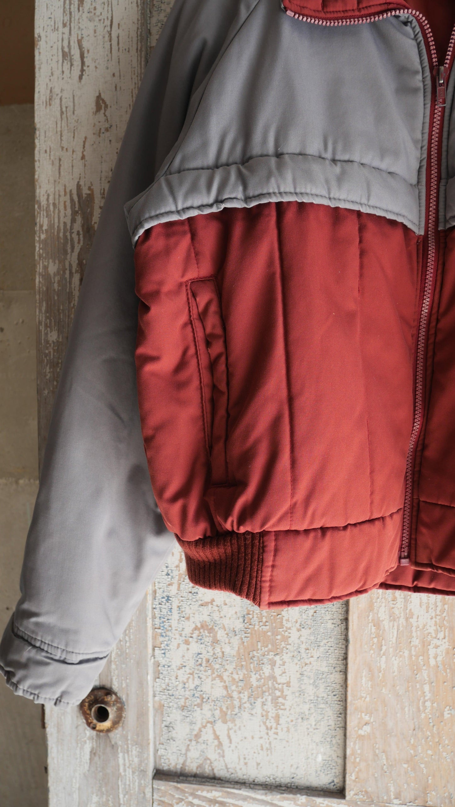 1970s Boxy Puffer Jacket | M