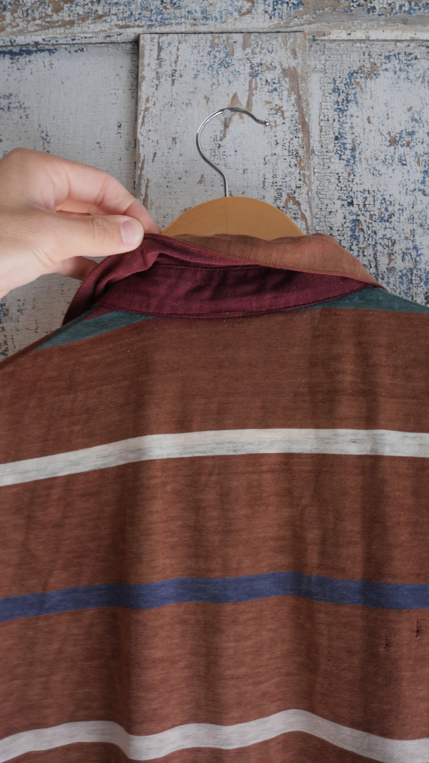 1970s Faded Striped Shirt | L