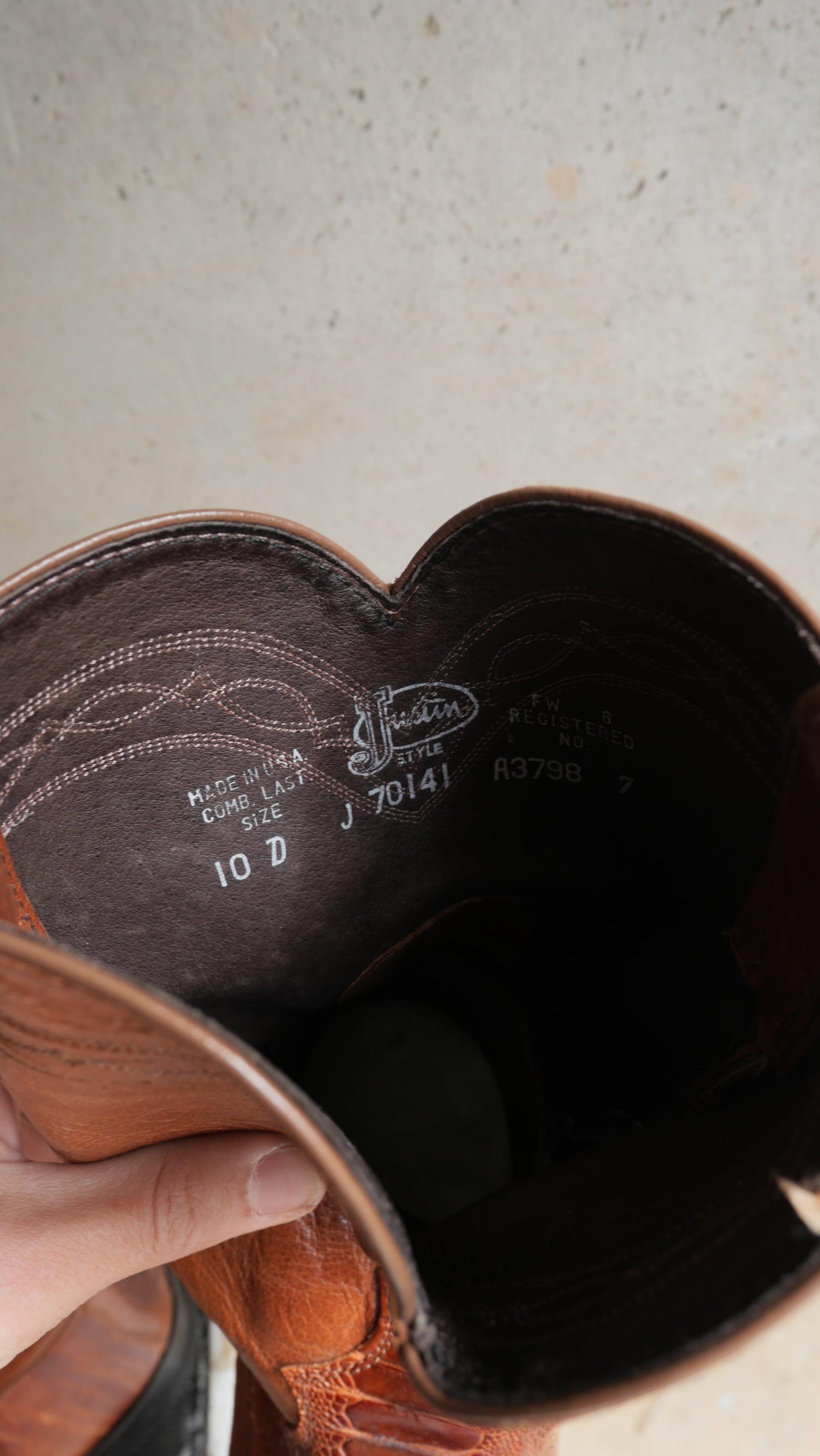 1980s Multi-Leather Justin Boots | 10