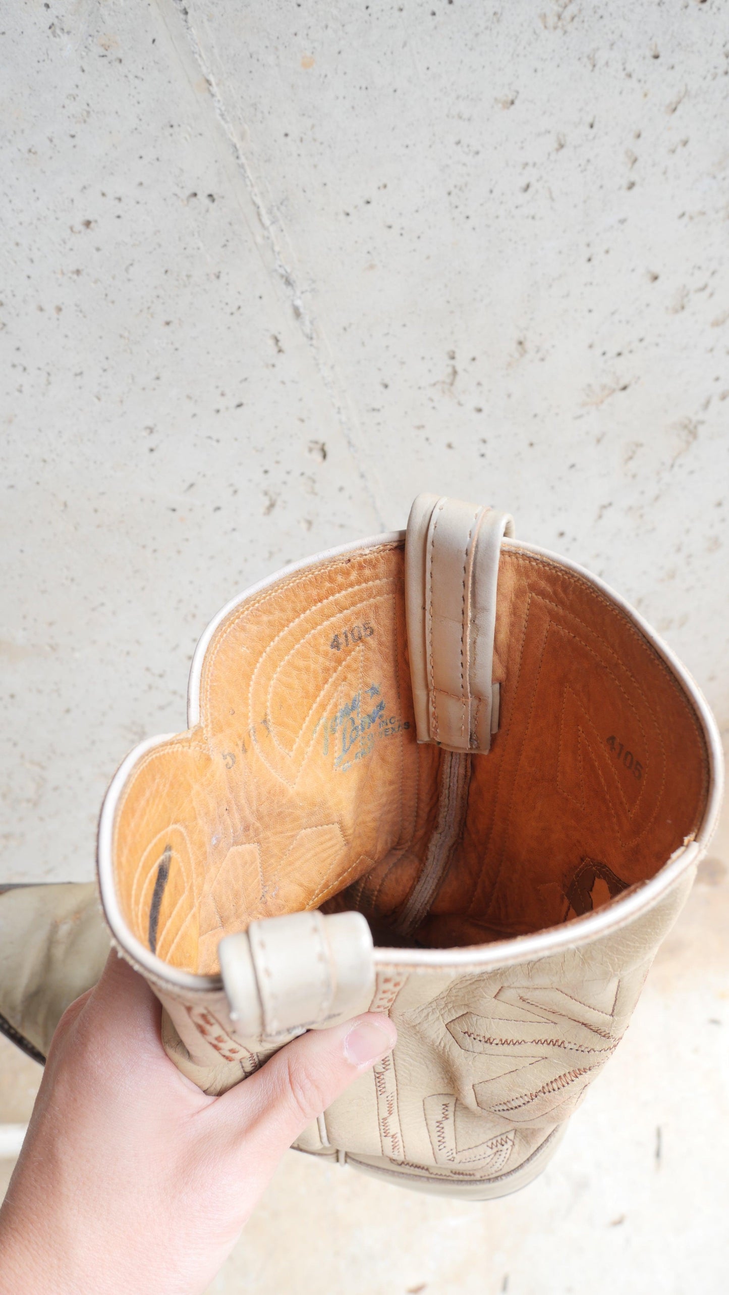 1970s Two Tone Tony Lama Cowboy Boots | 10