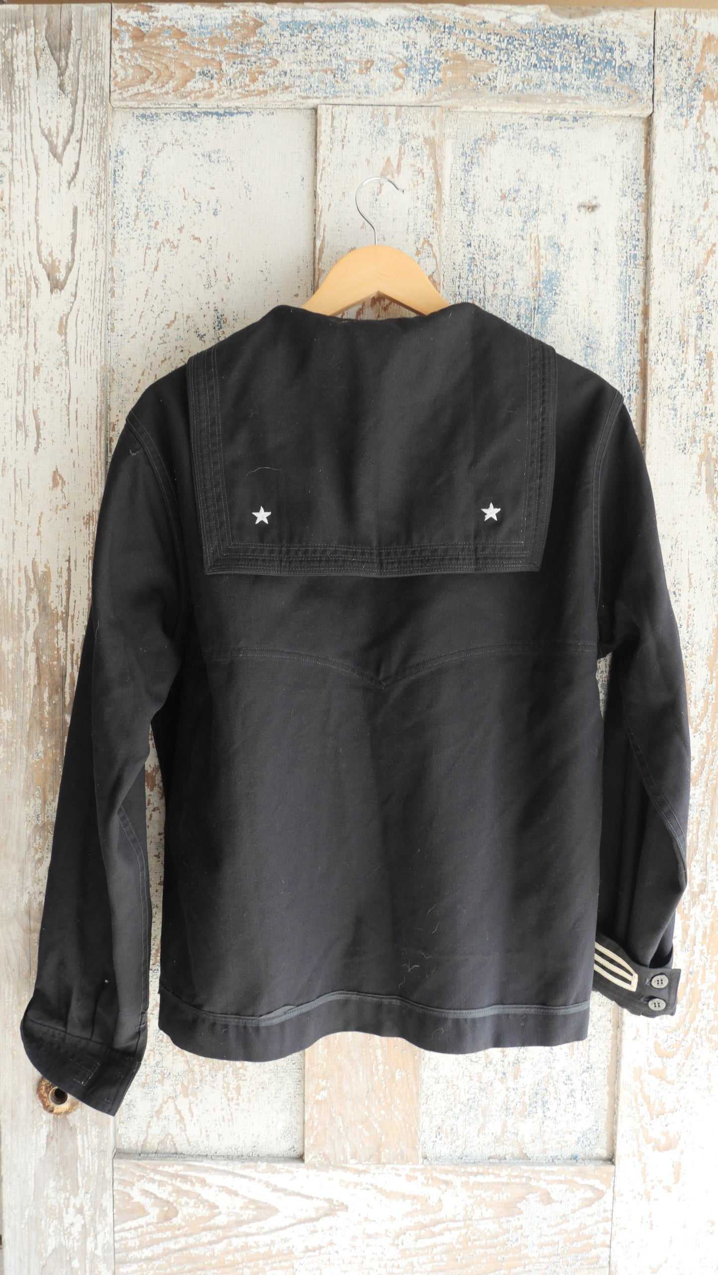 1970s Navy Wool Smock | M