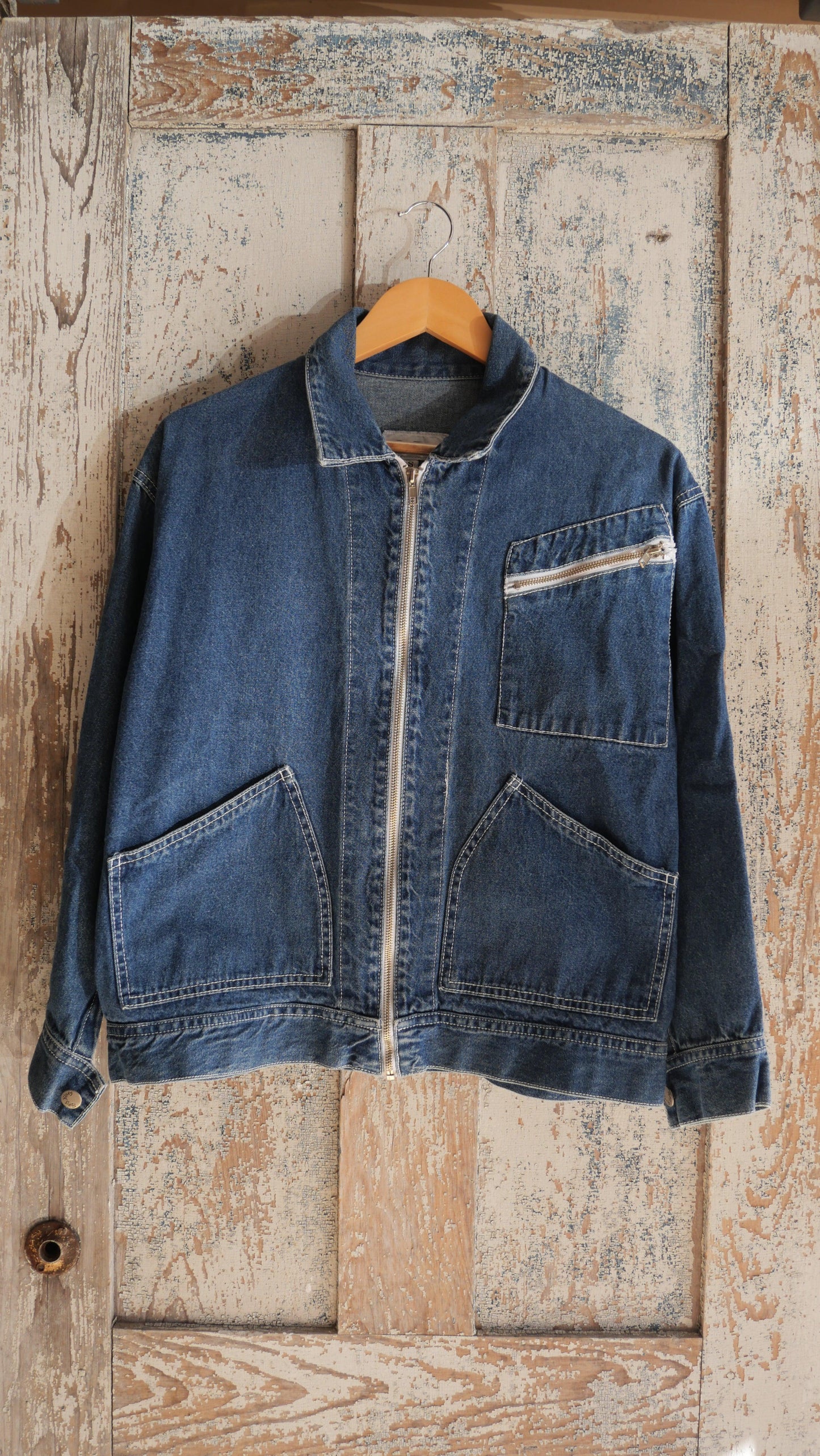 1990s Denim Boxy Jacket | M