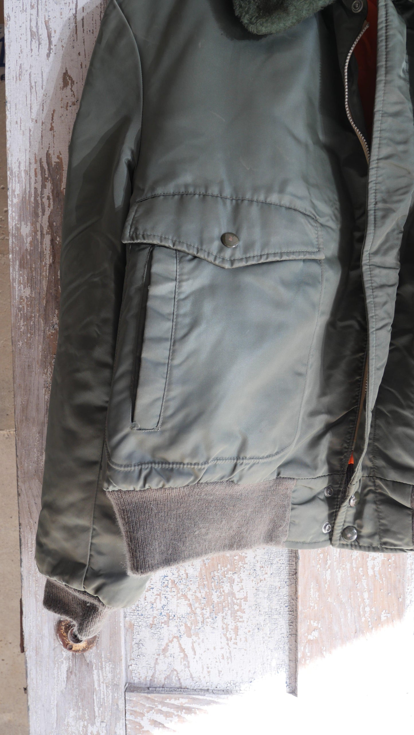 1970s Green Aviator Jacket | L