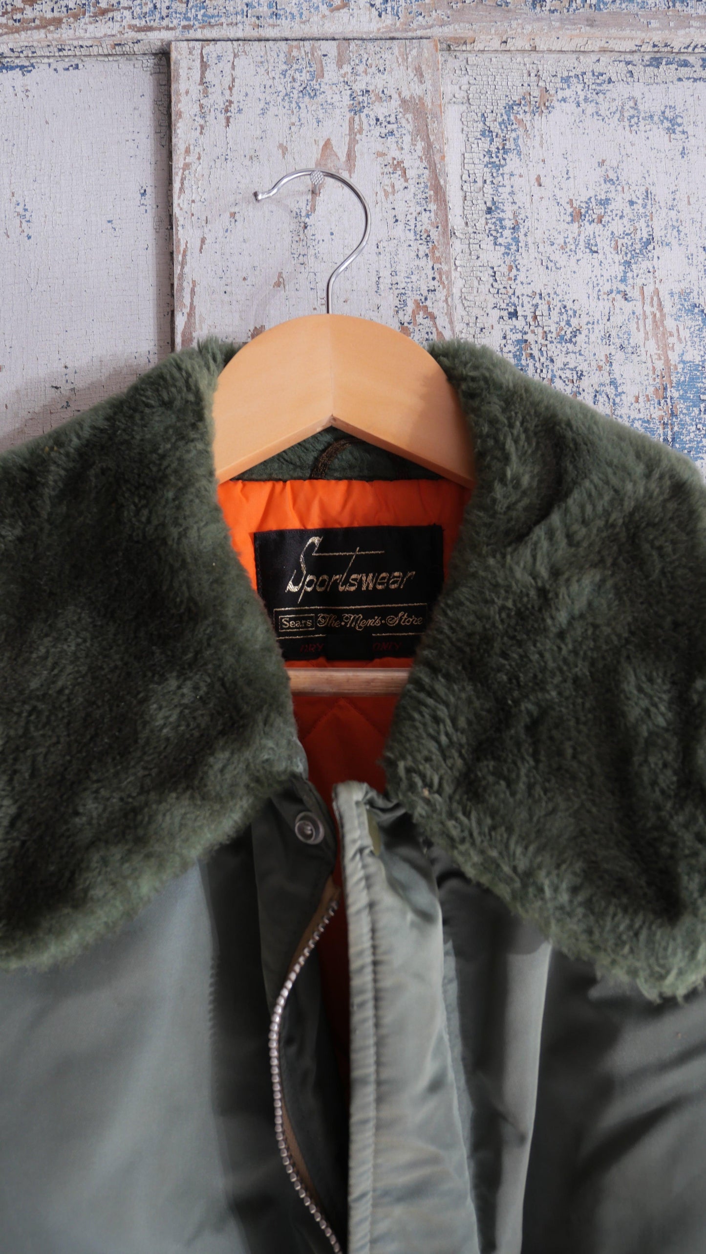 1970s Green Aviator Jacket | L