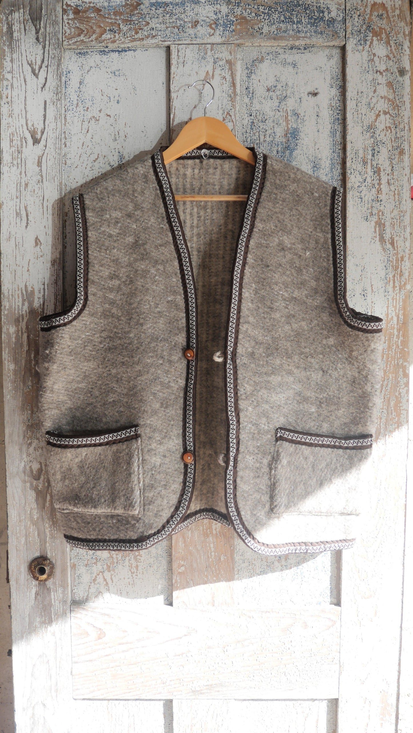 1970s Wool Vest | L