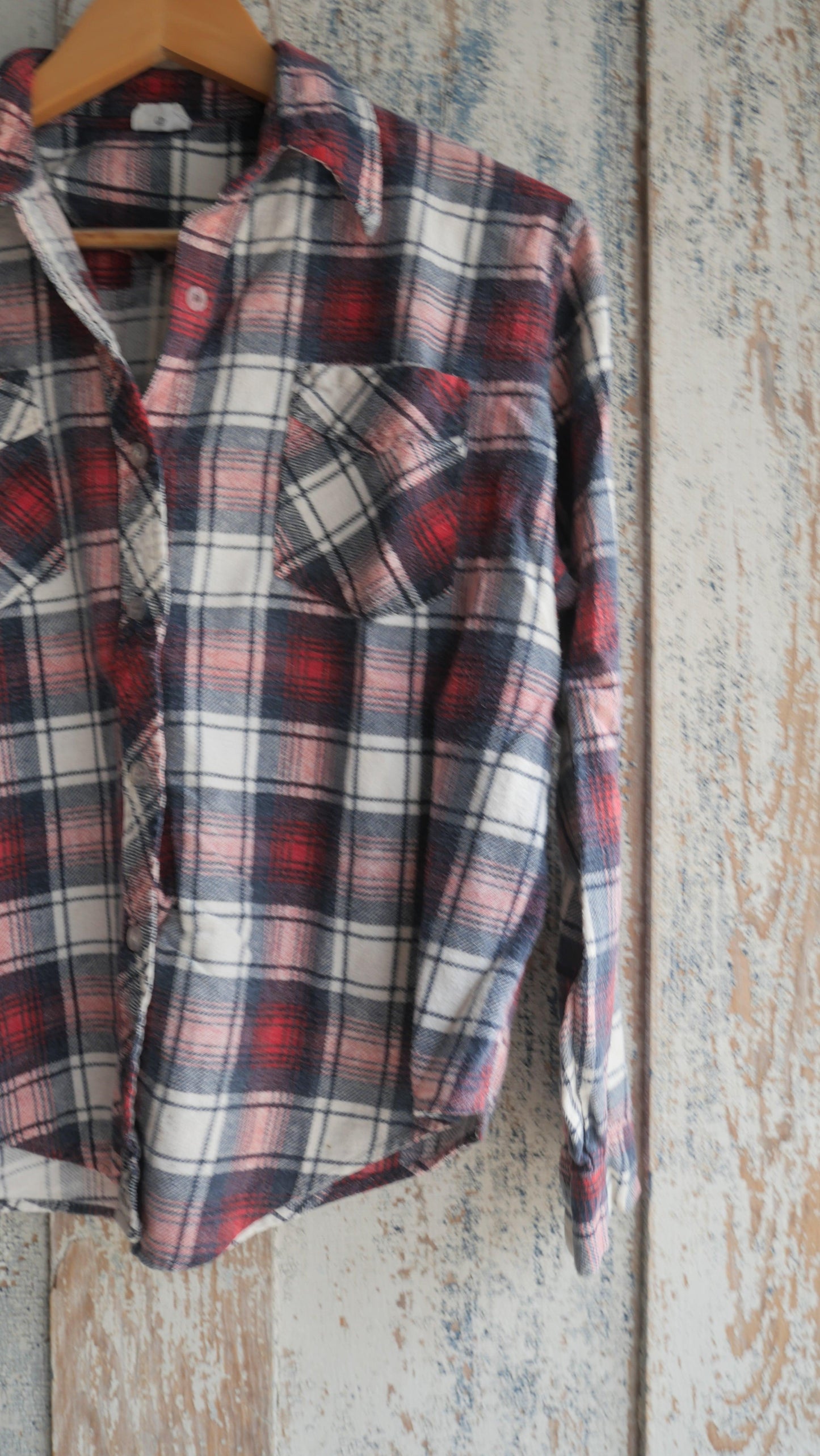 1970s Boxy Printed Flannel | S