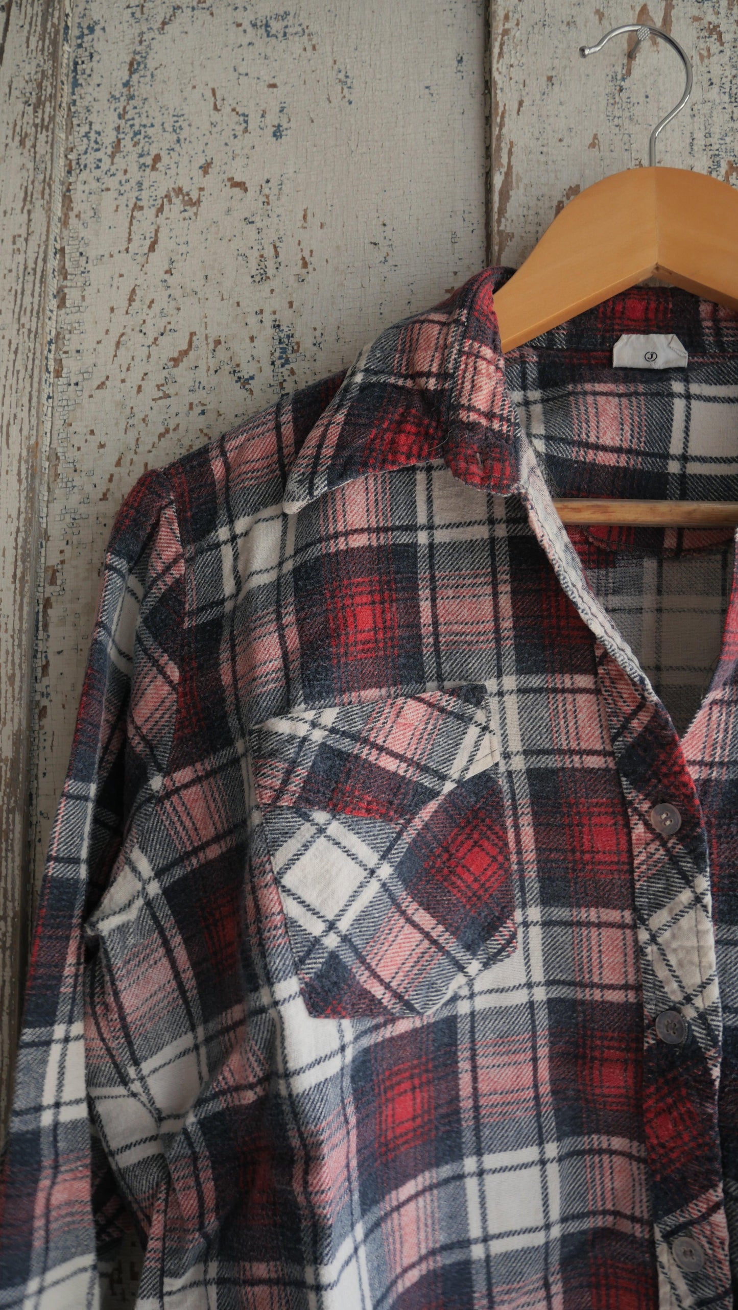 1970s Boxy Printed Flannel | S