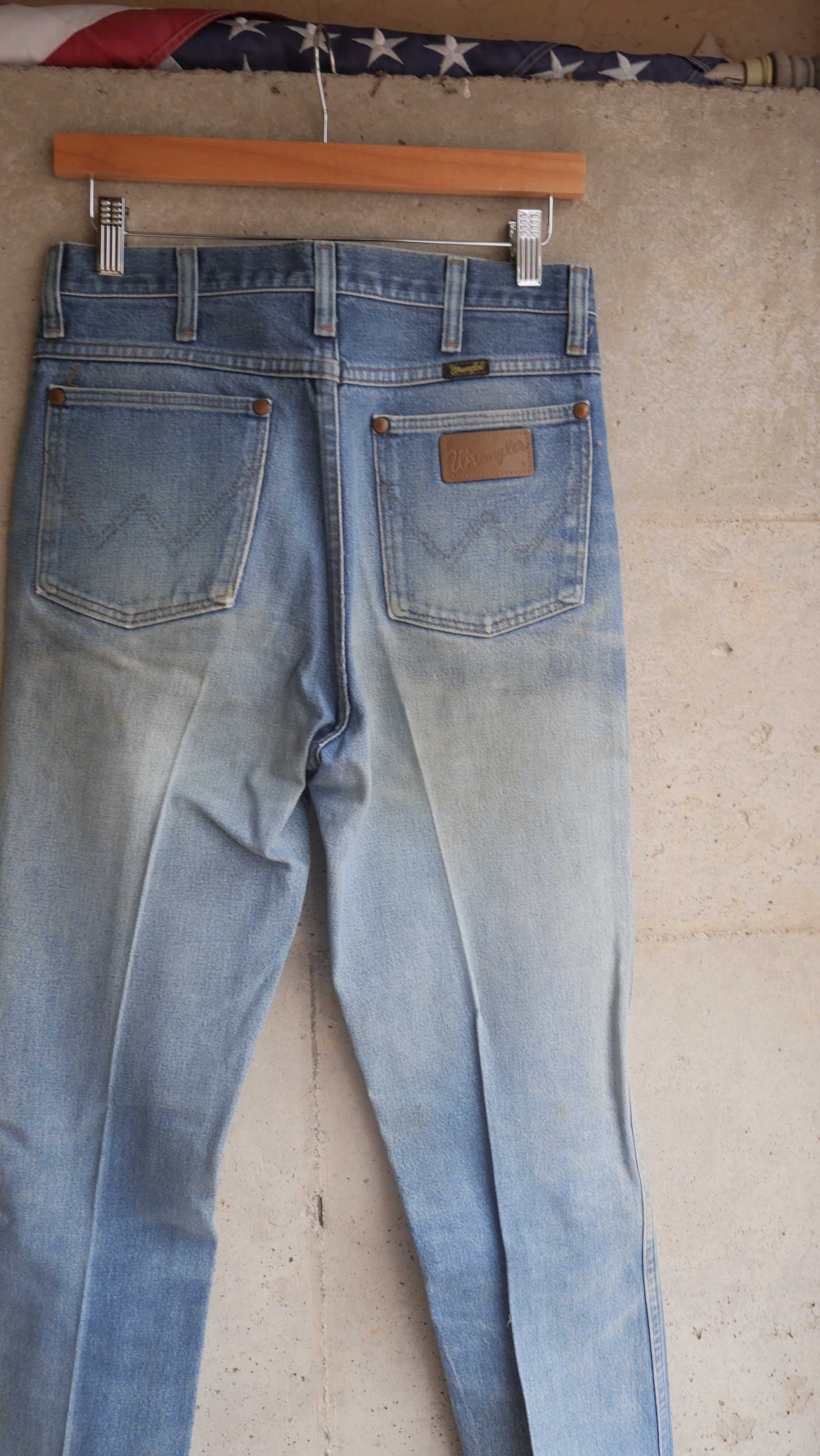 1990s Starched Wrangler Denim | 28