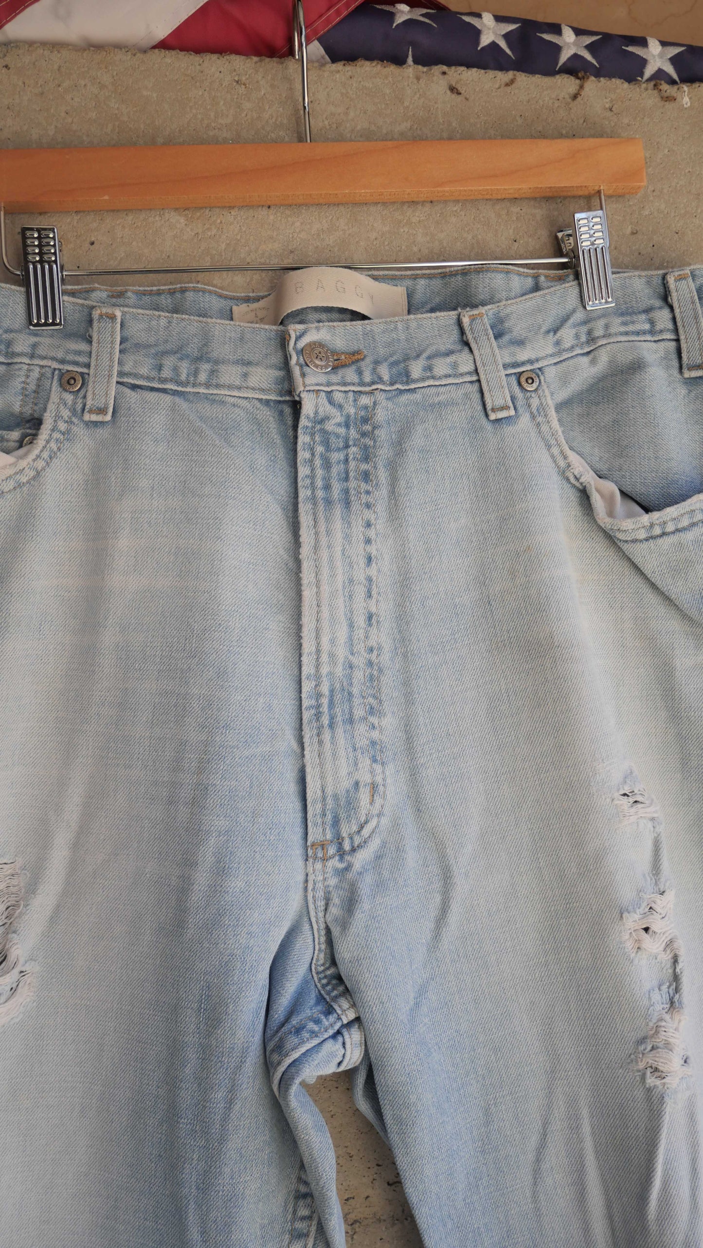 1990s Faded Baggy Jeans | 36