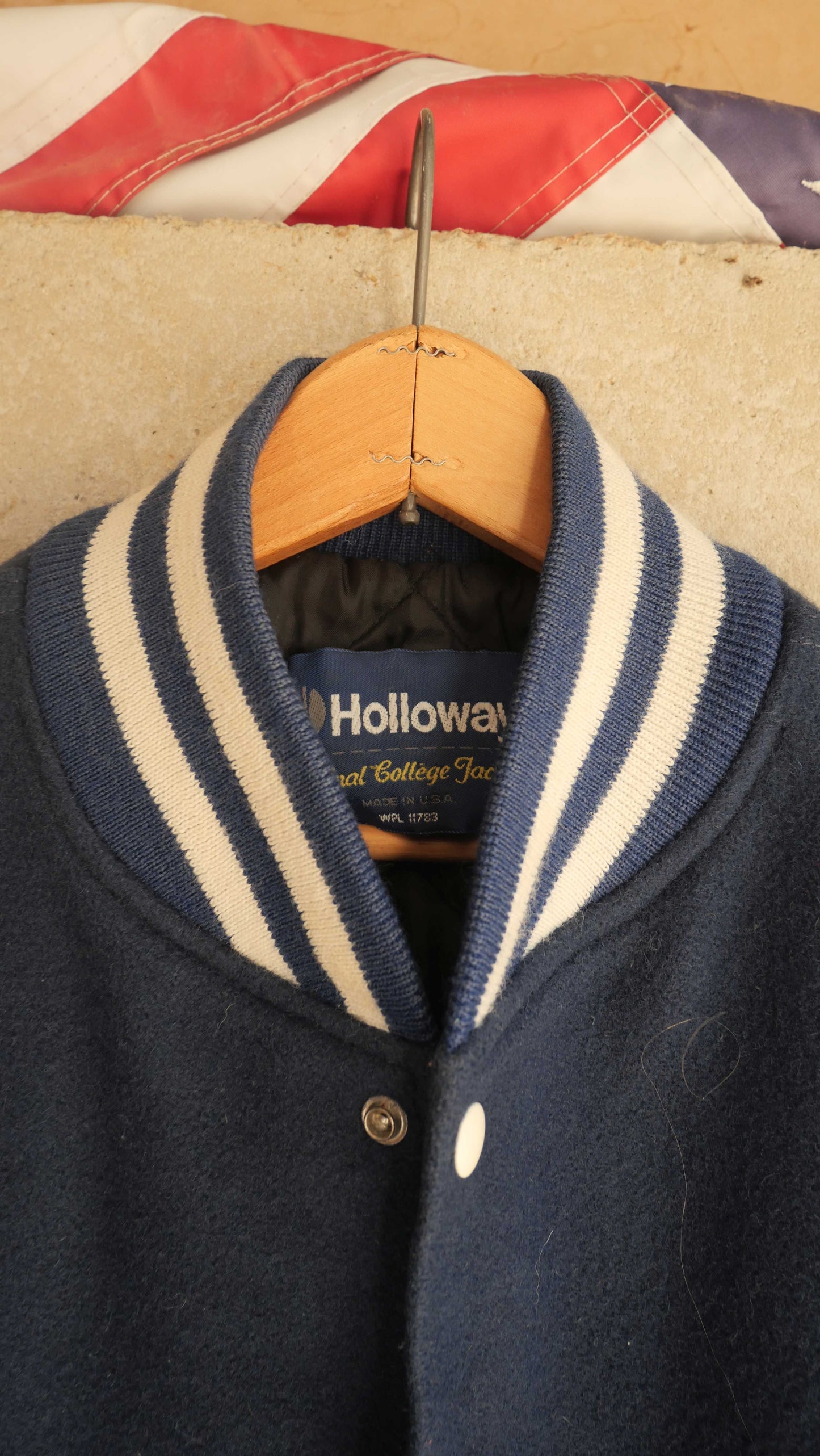 2000s Blue Varsity Jacket | L