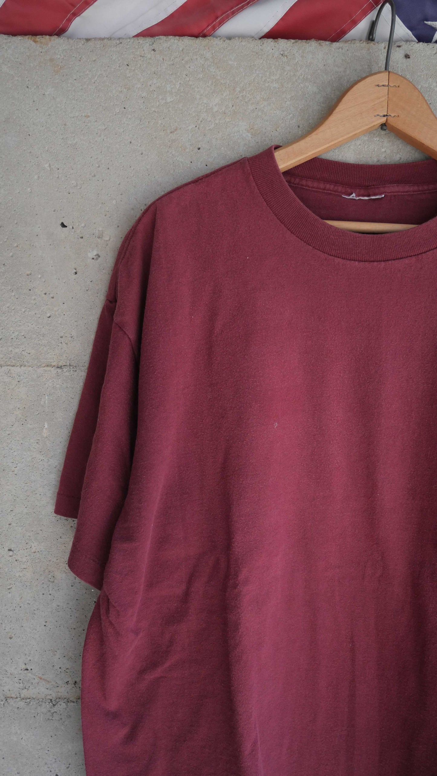 1990s Boxy Blank Tee | L