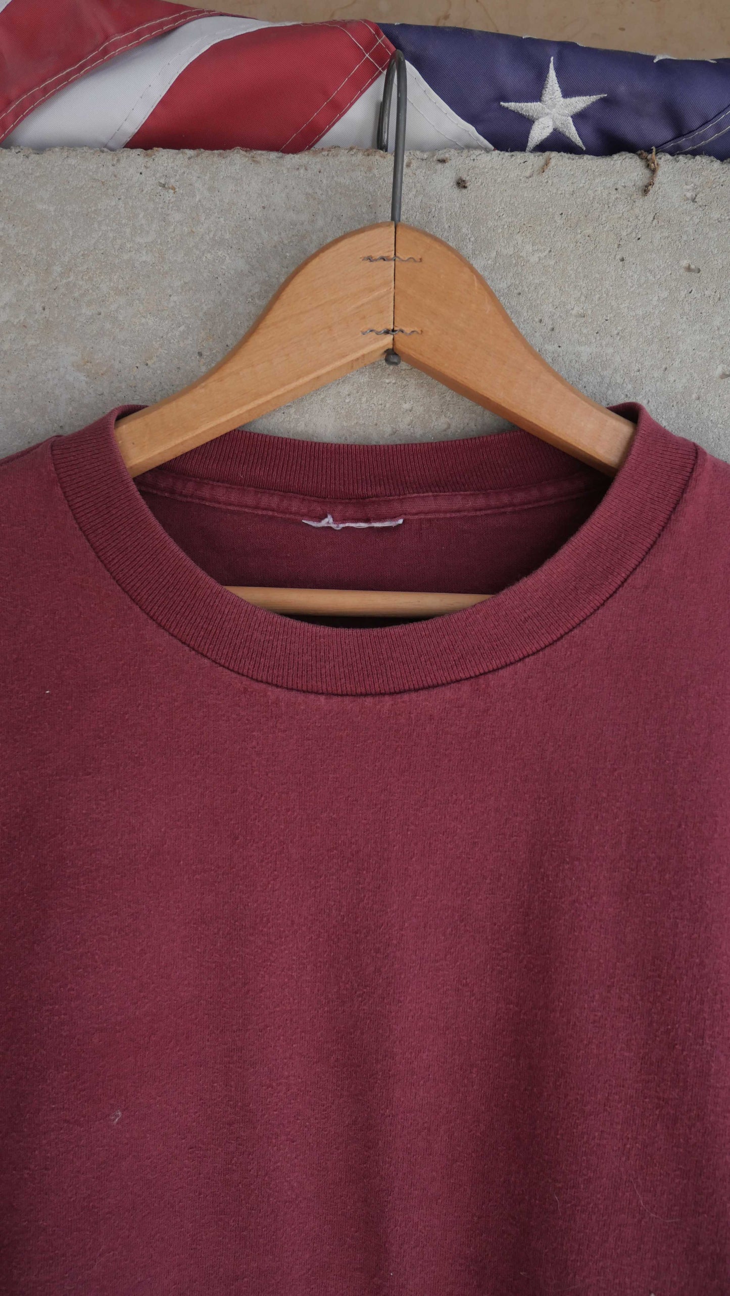 1990s Boxy Blank Tee | L