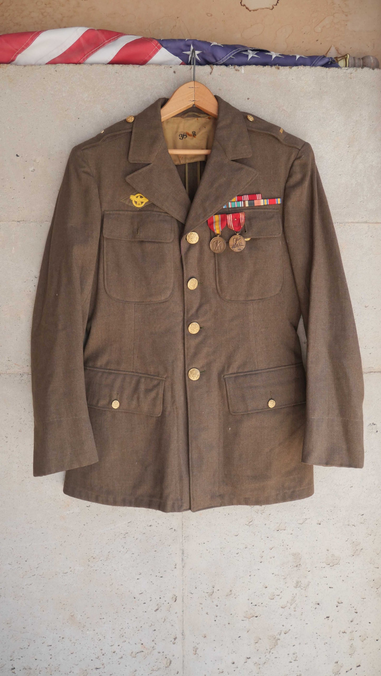 1960s Wool Military Jacket | S