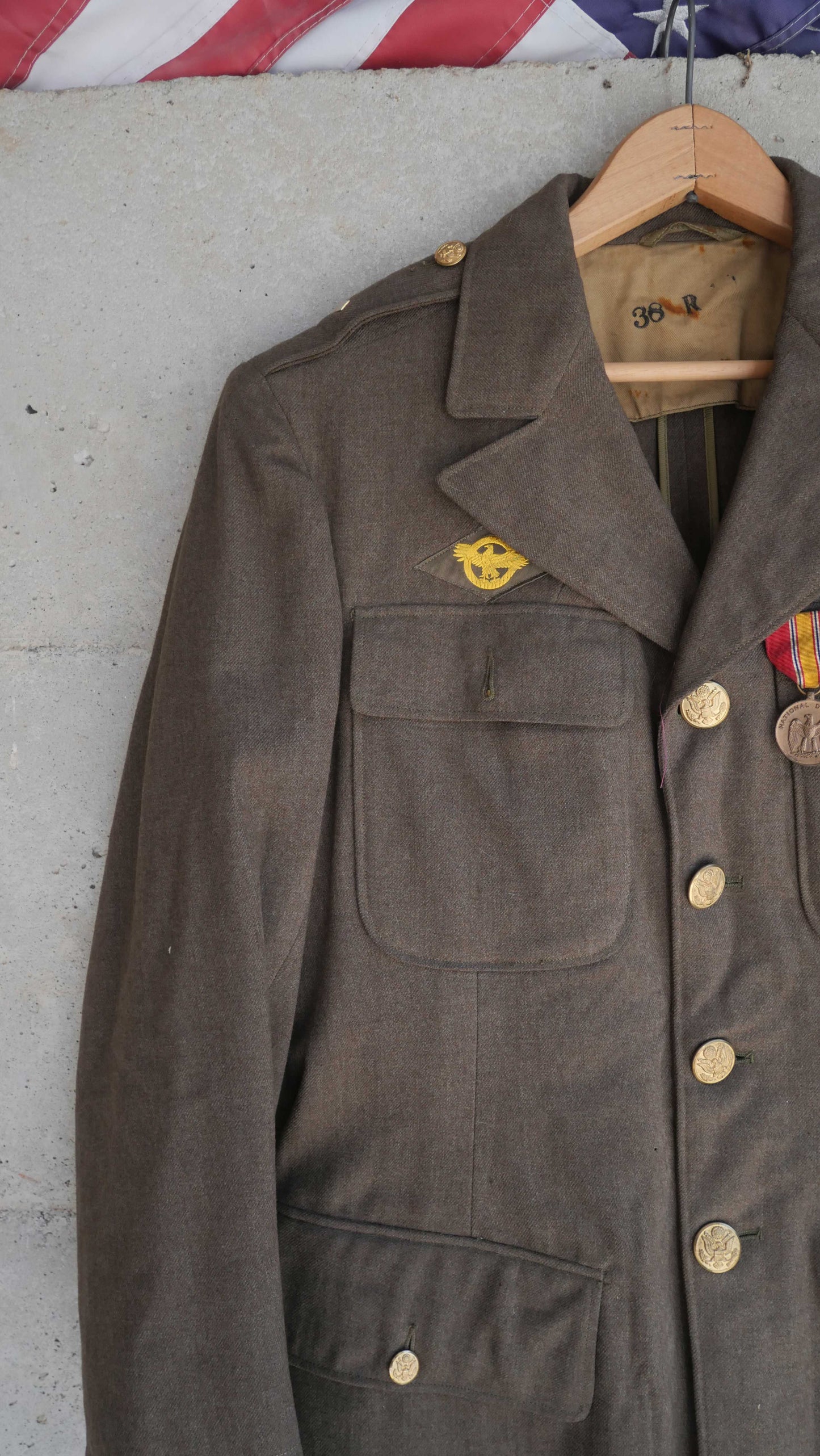 1960s Wool Military Jacket | S