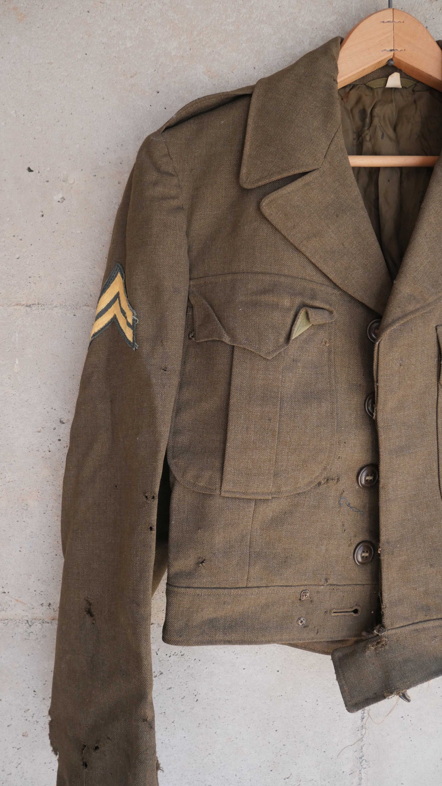 1950s Chopped Military Jacket | S