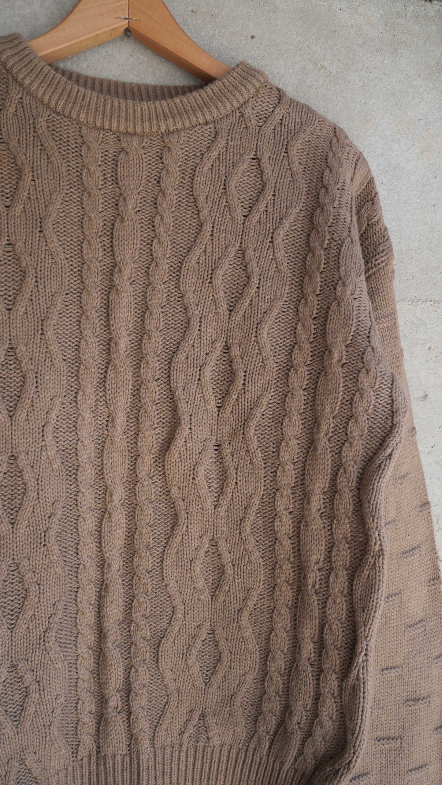 1990s Fisherman Knit Sweater | L