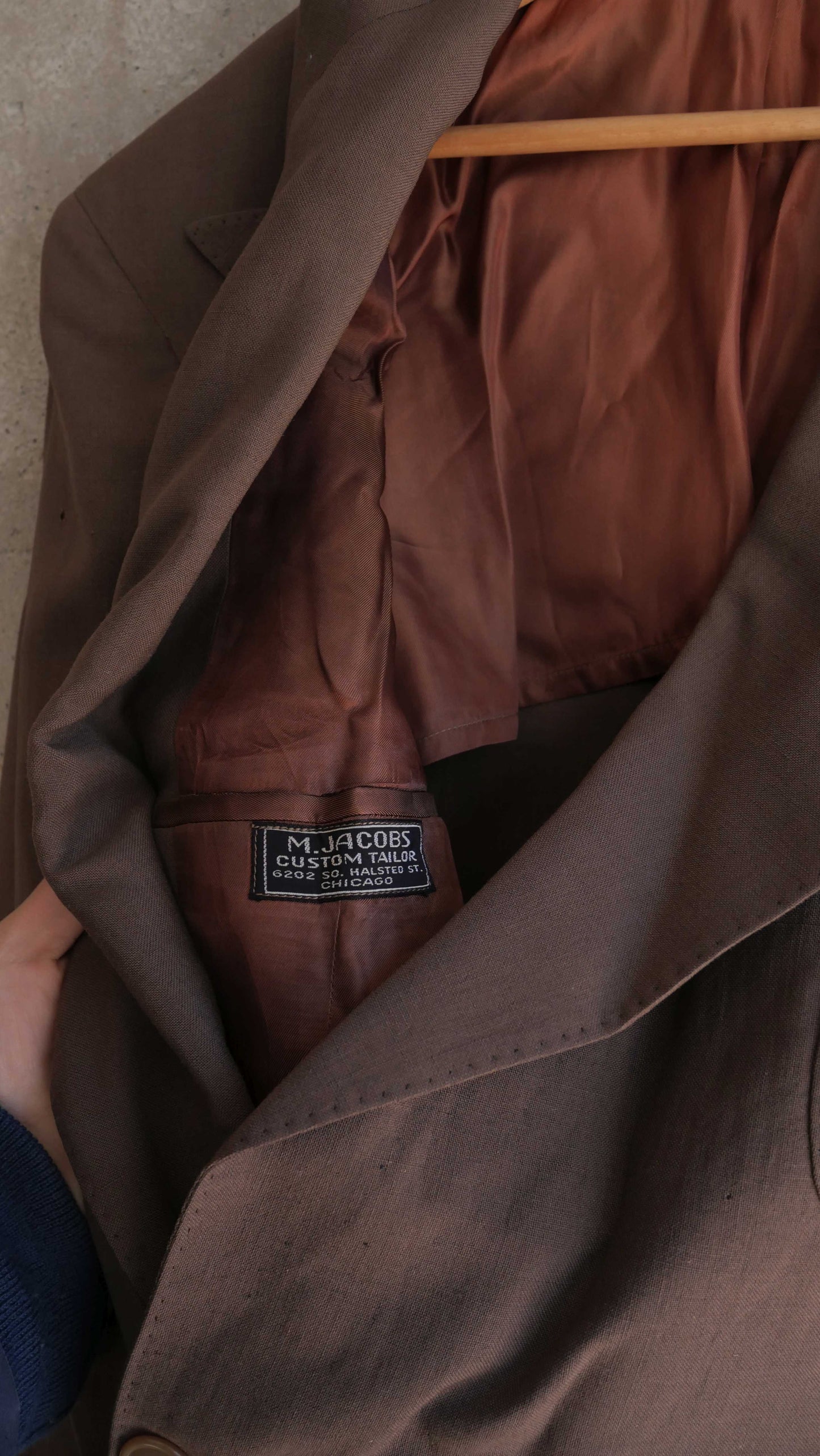 1970s Brown Double Breasted Coat | L