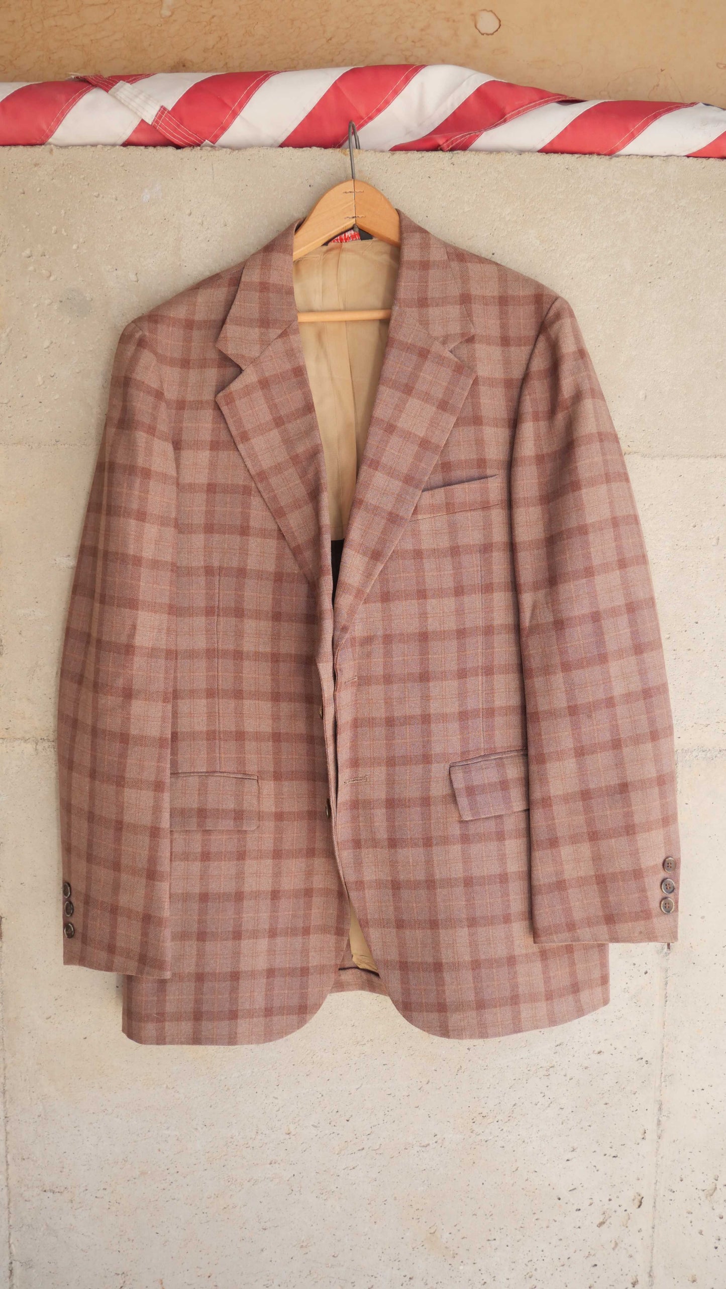 1970s Plaid Blazer | L