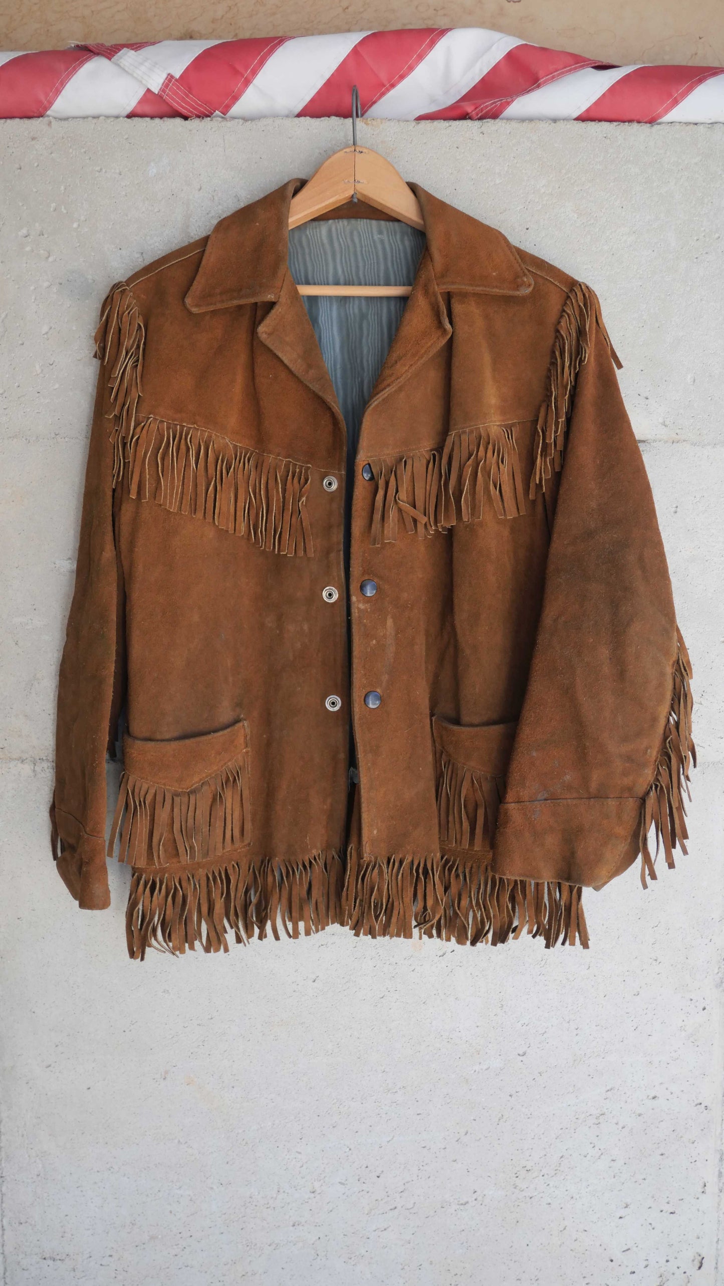 1970s Suede Fringe Jacket | M