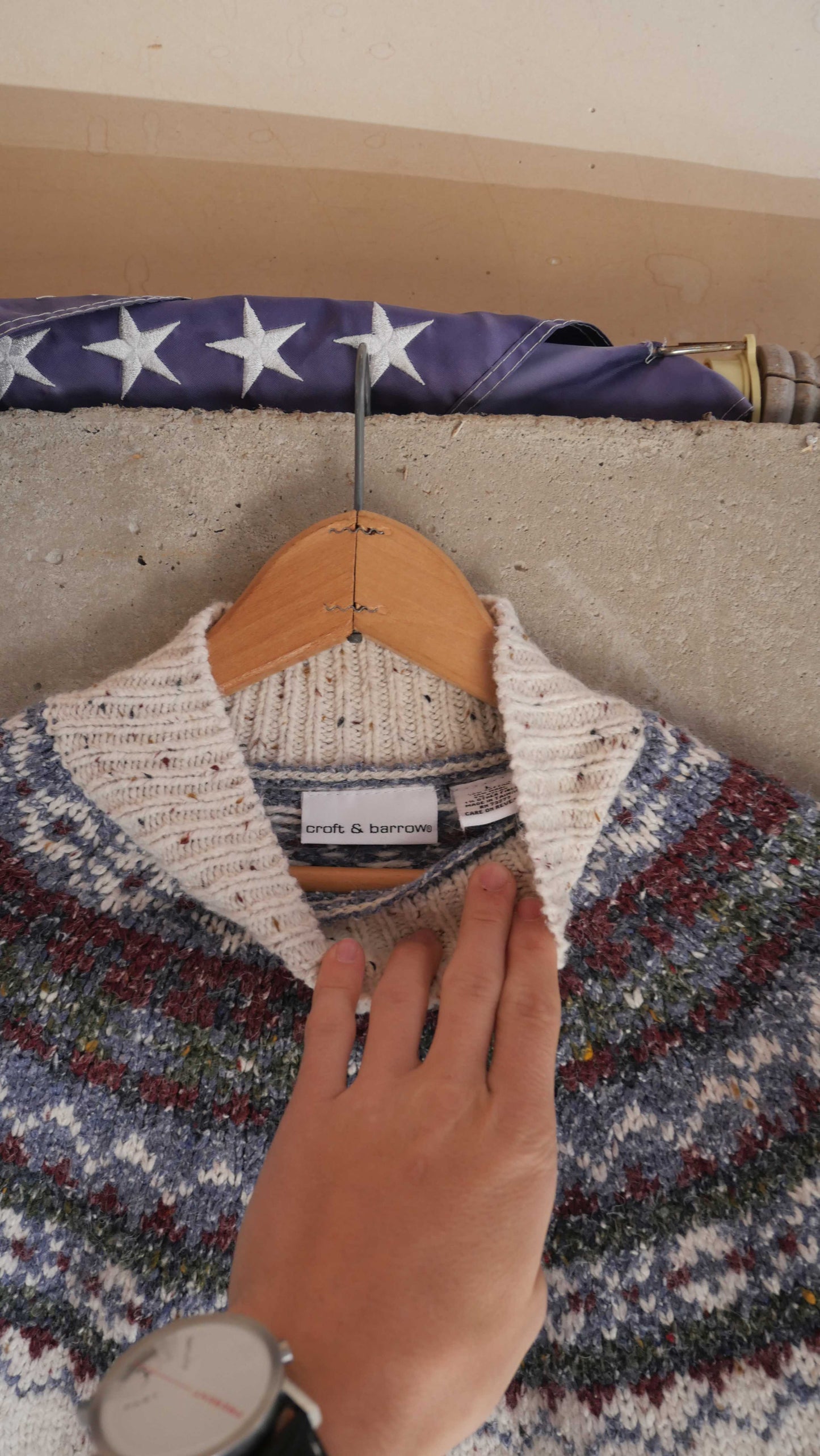 1990s Fisherman Knit Sweater | M