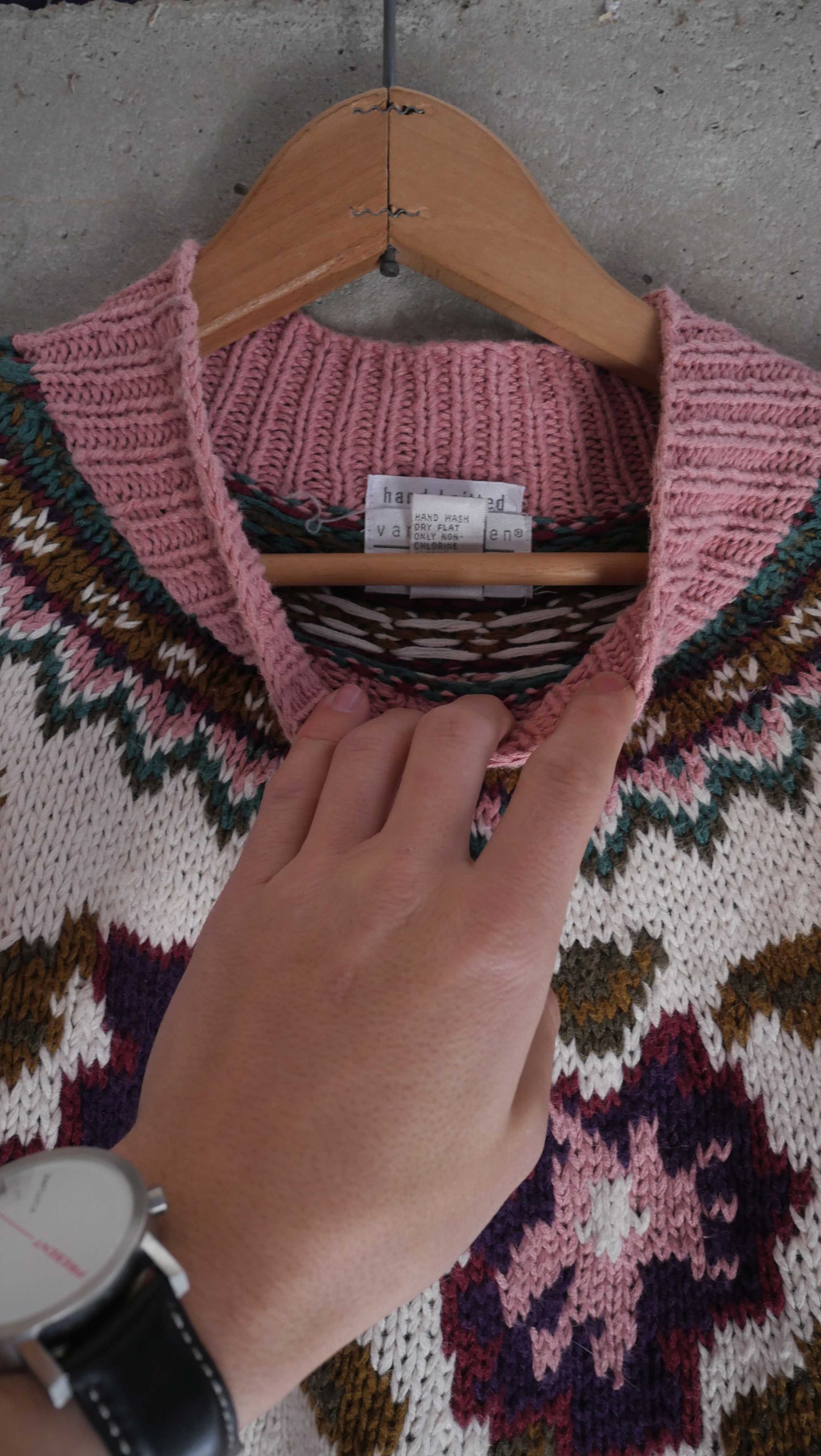 1990s Pink Knit Sweater | M