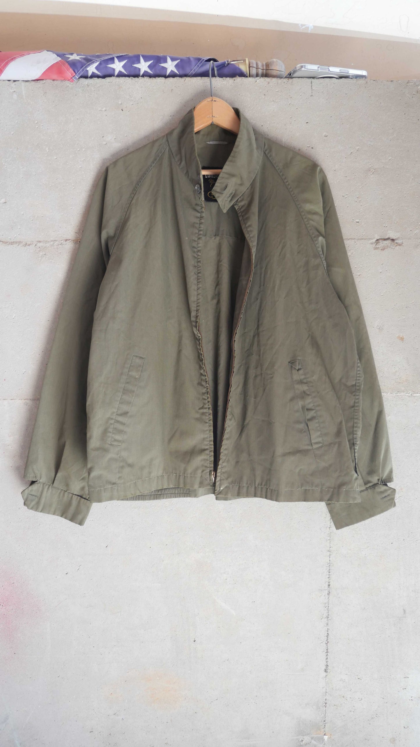 1970s Olive Camp Jacket | L
