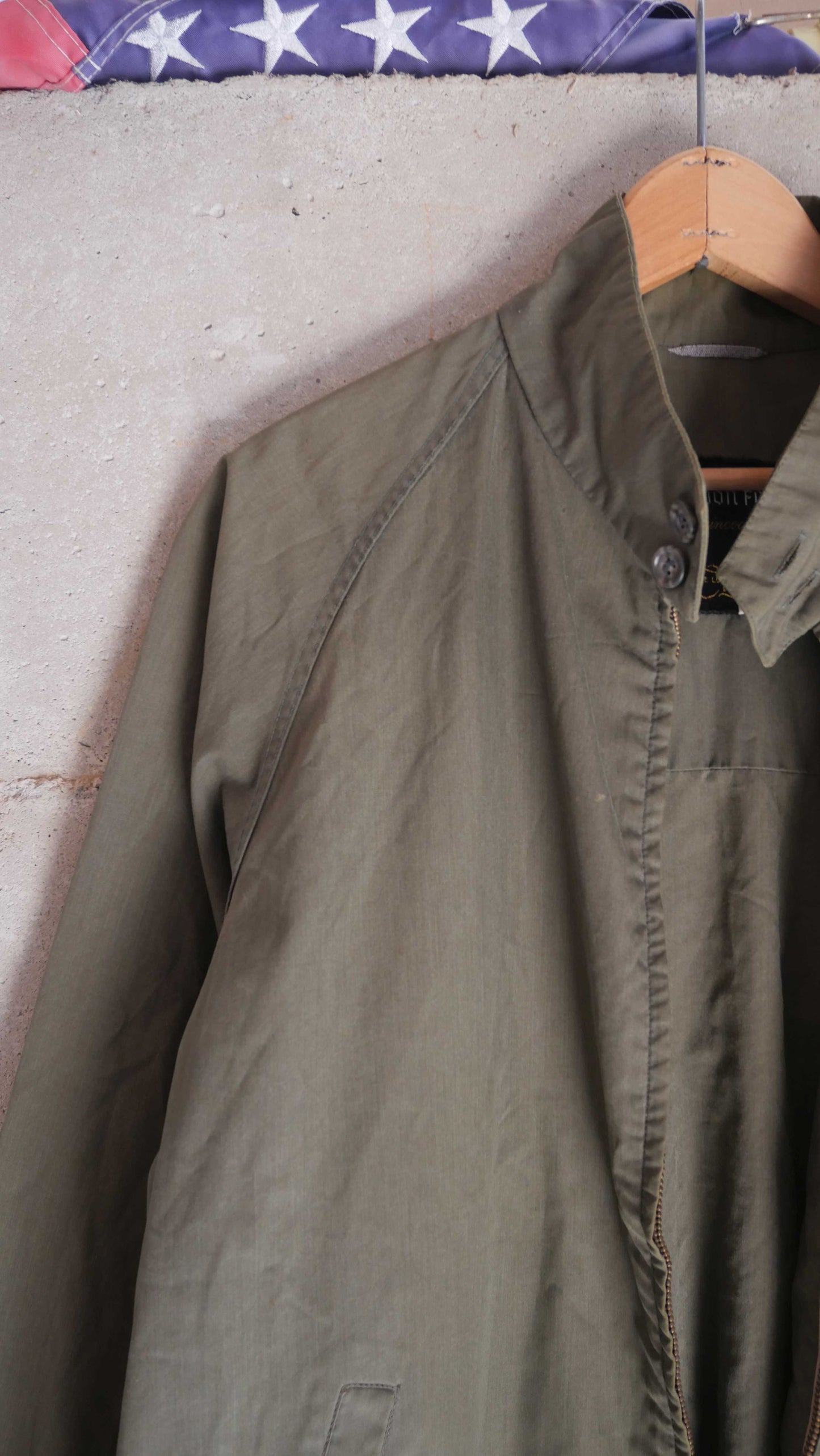 1970s Olive Camp Jacket | L