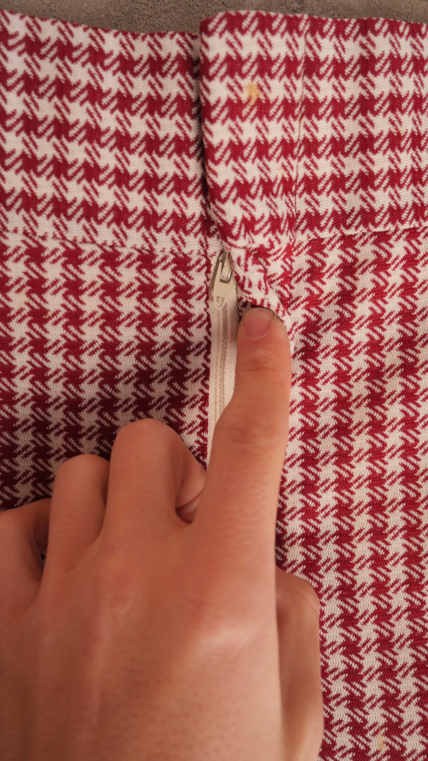 1970s Flared Houndstooth Slacks | 34