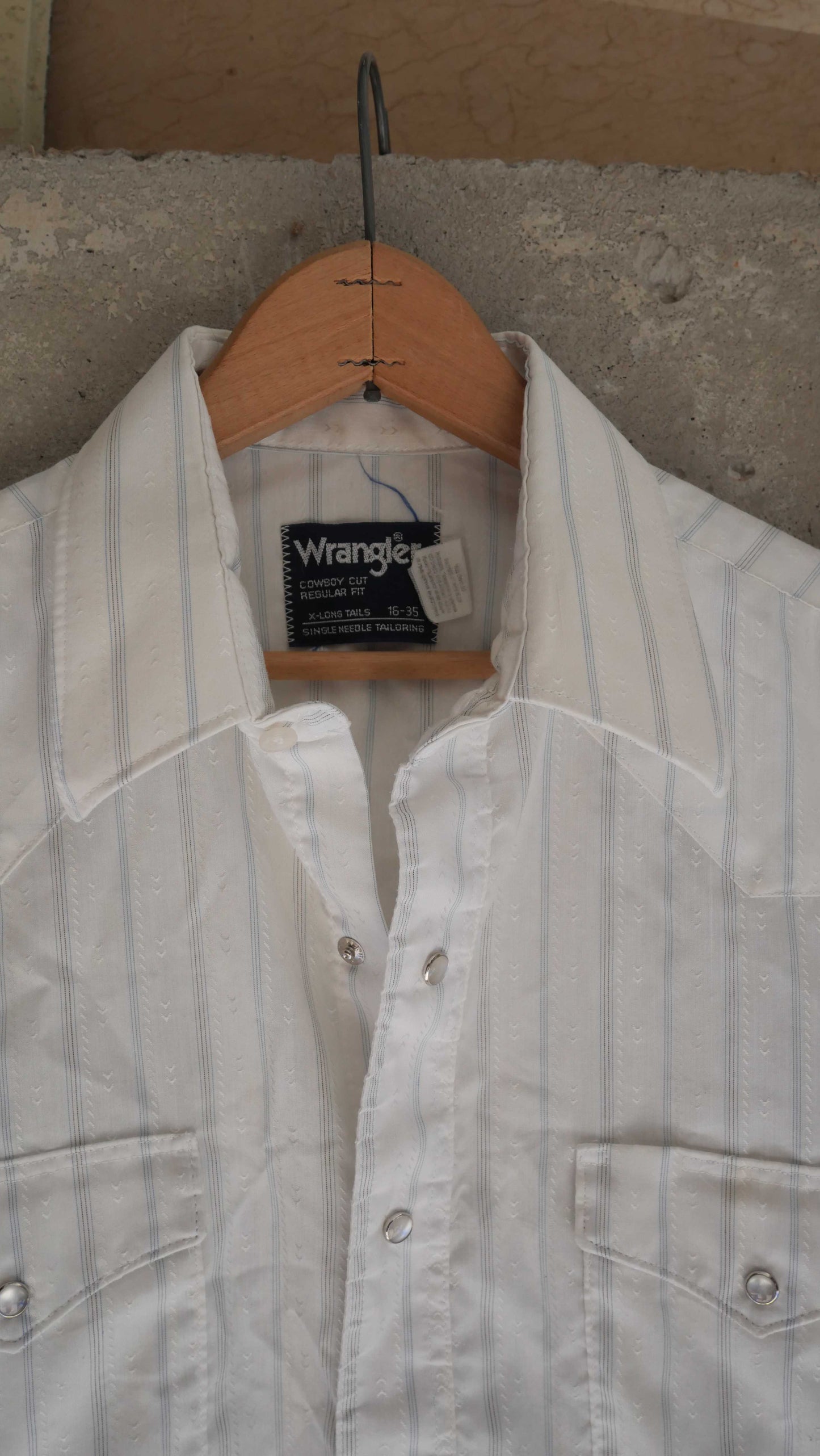 1980s Striped Wrangler Pearl Snap | M