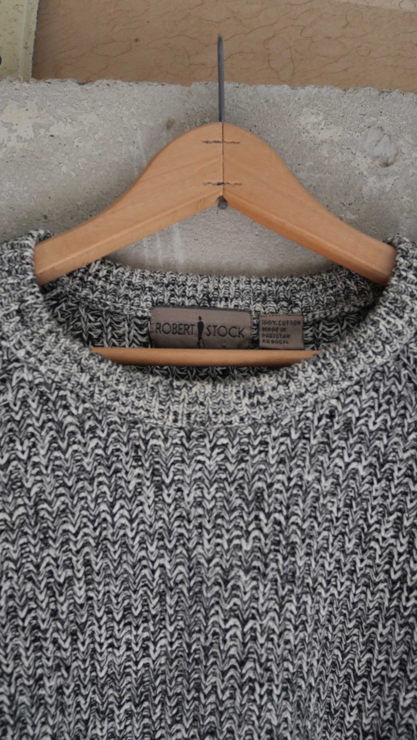 1990s Salt n Pepper Knit Sweater | M