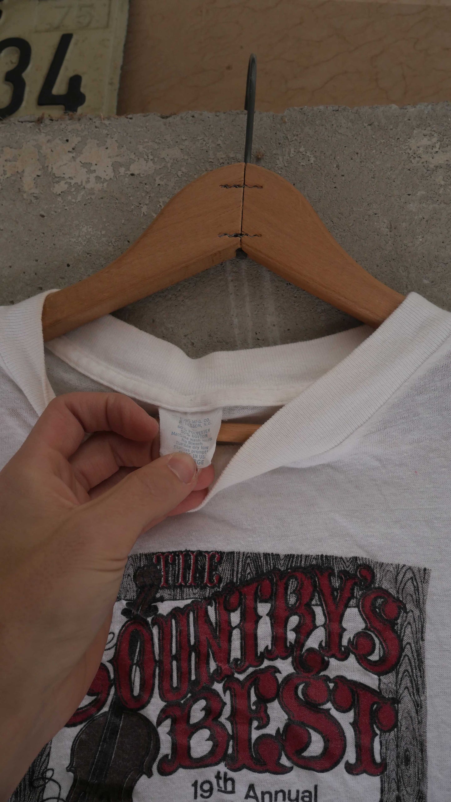 1970s Blue Grass Boxy Tee | M