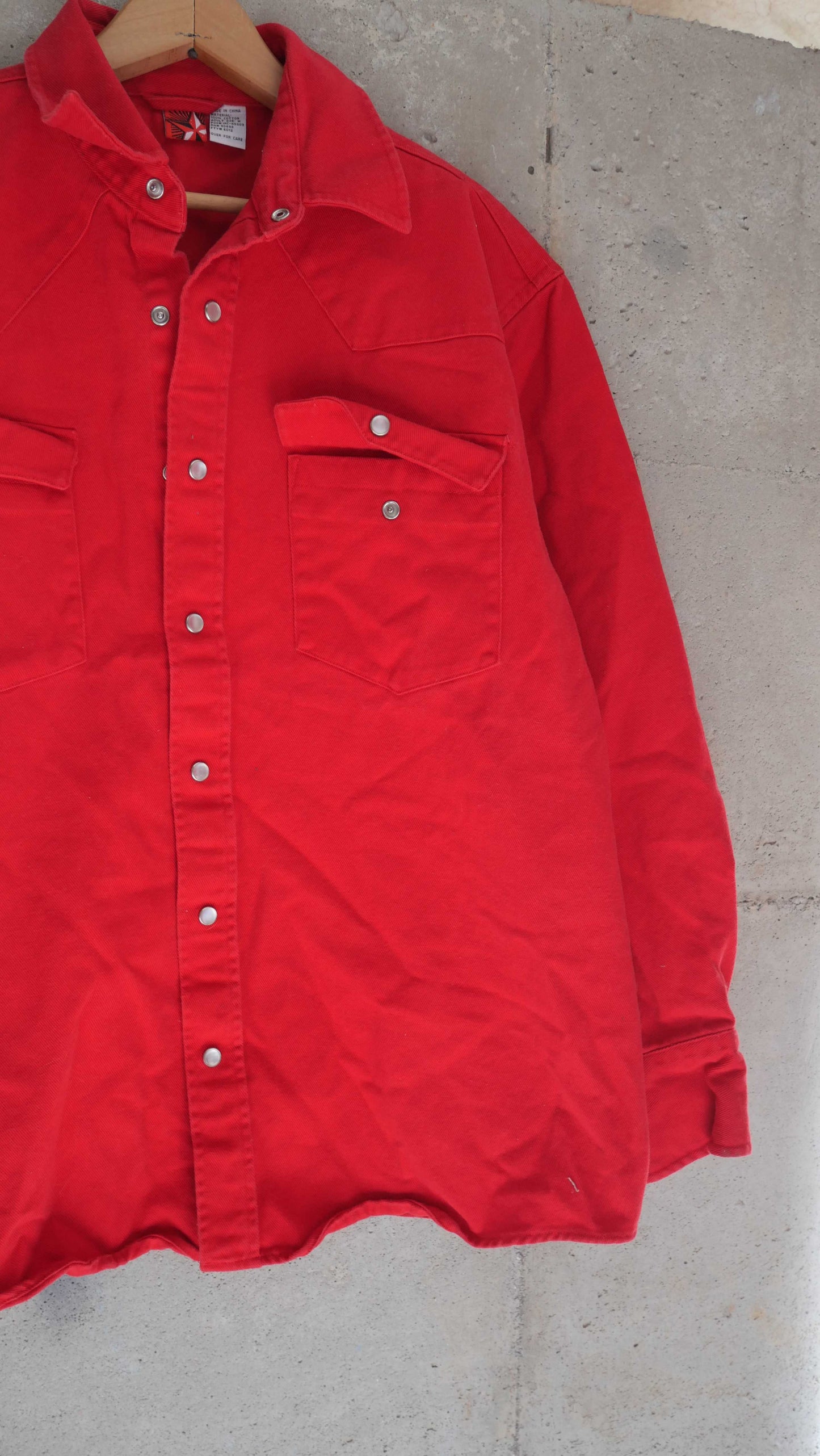 2000s Boxy Twill Pearl Snap | L