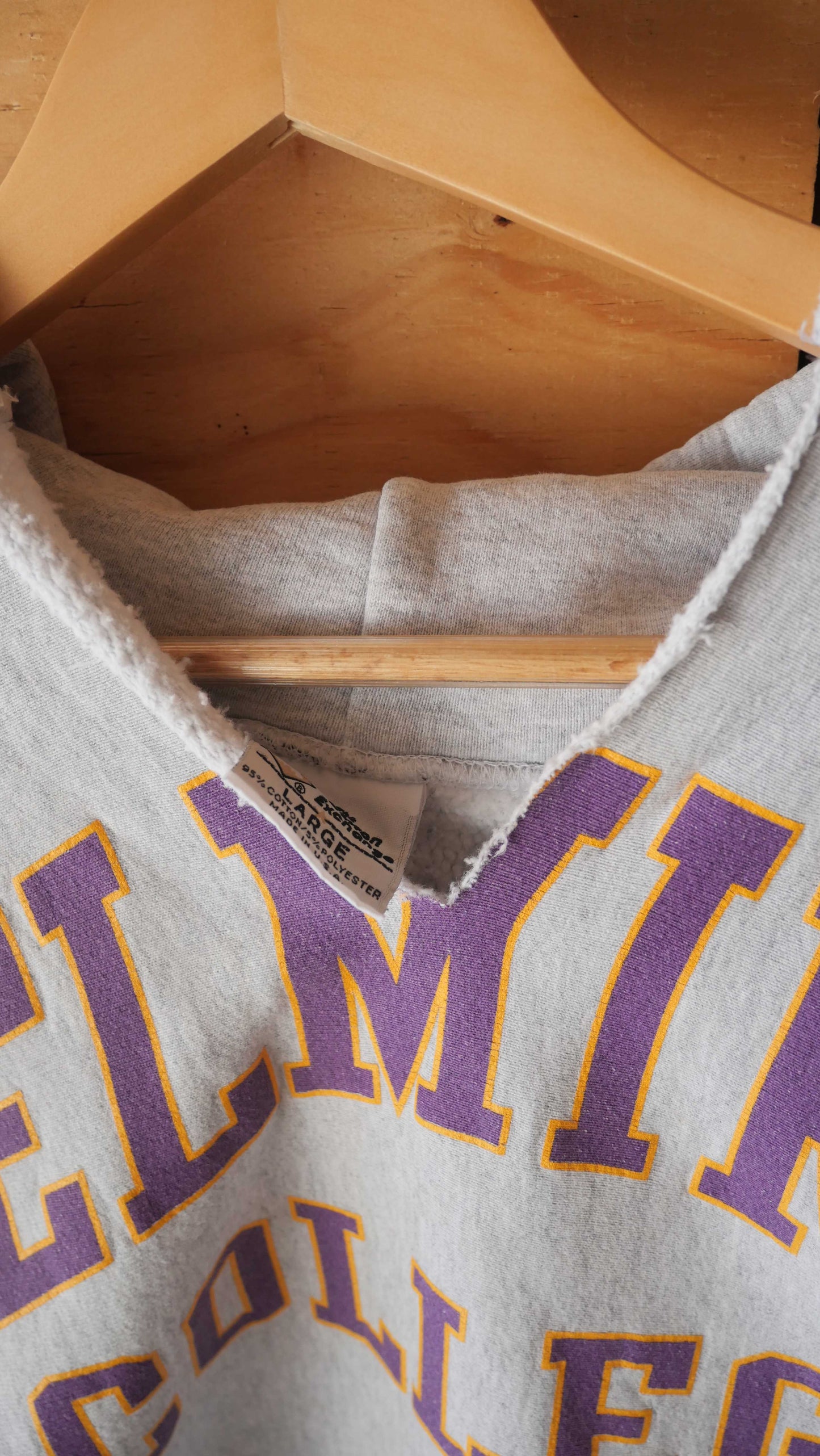1990s Reverse Weave Hoodie | L