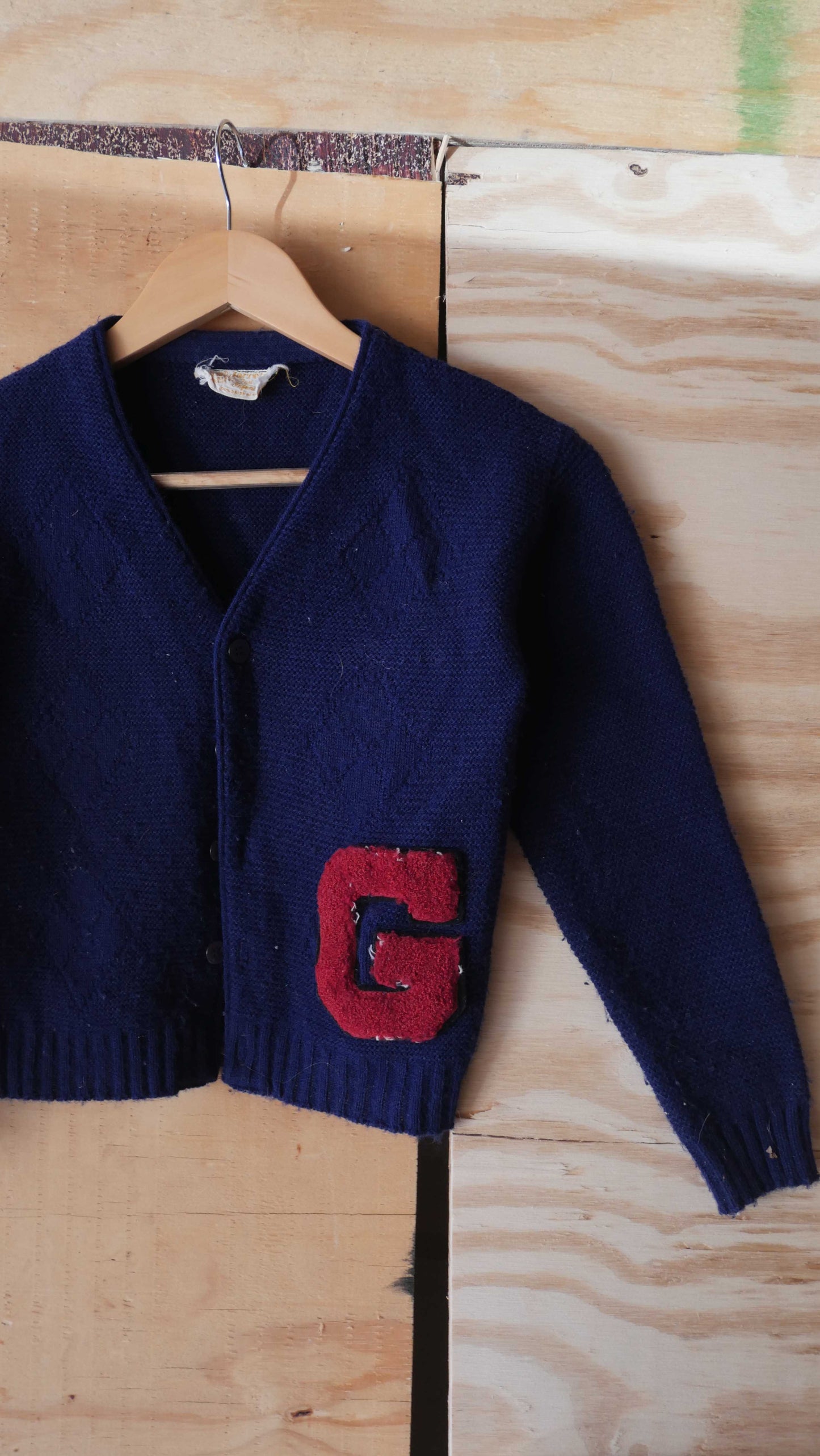 1950s Varsity Cardigan | XS