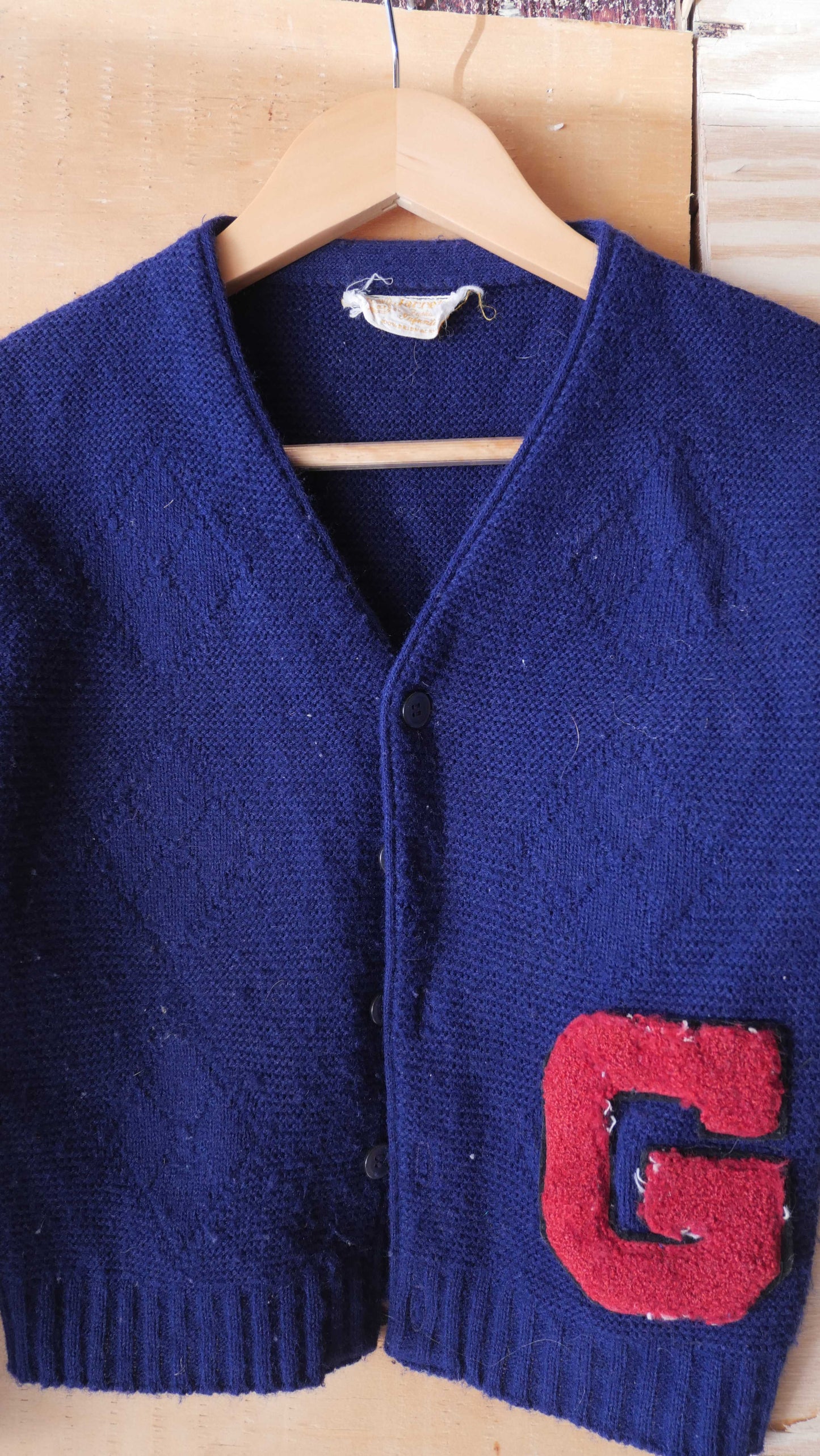 1950s Varsity Cardigan | XS