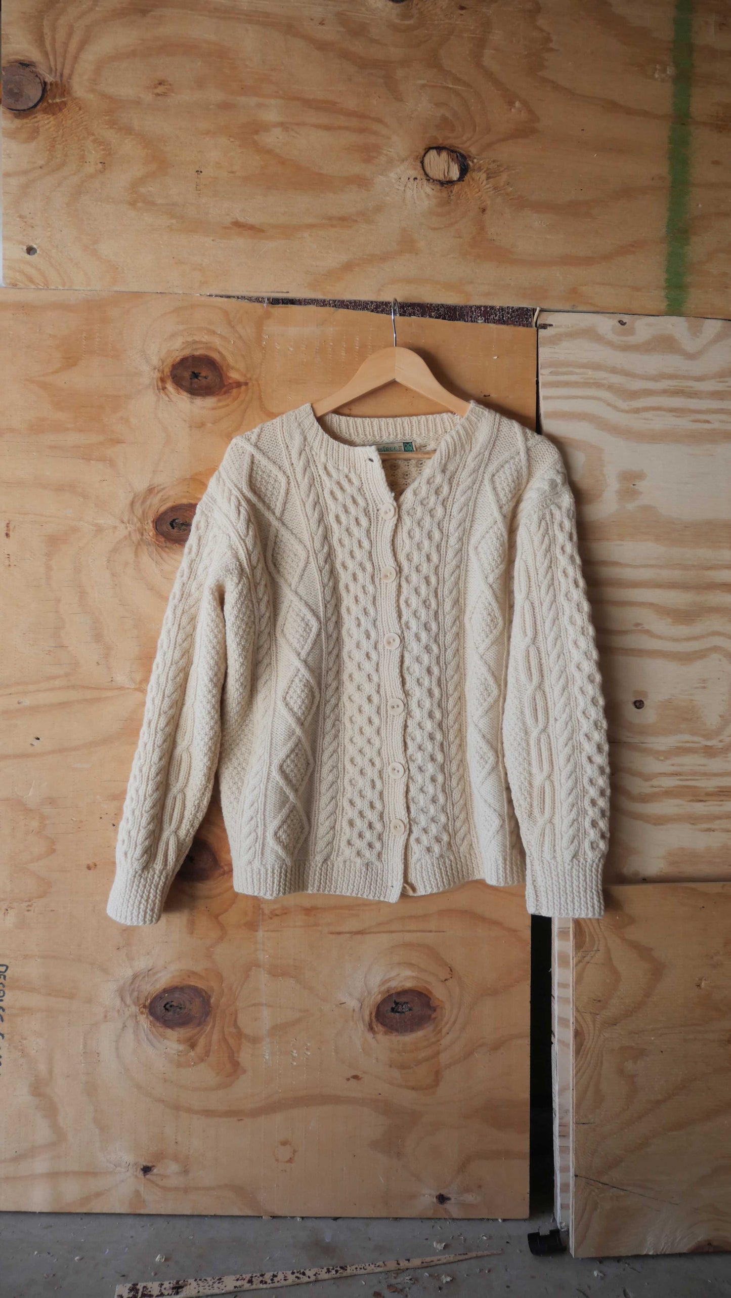 1970s Cable Knit Sweater | M